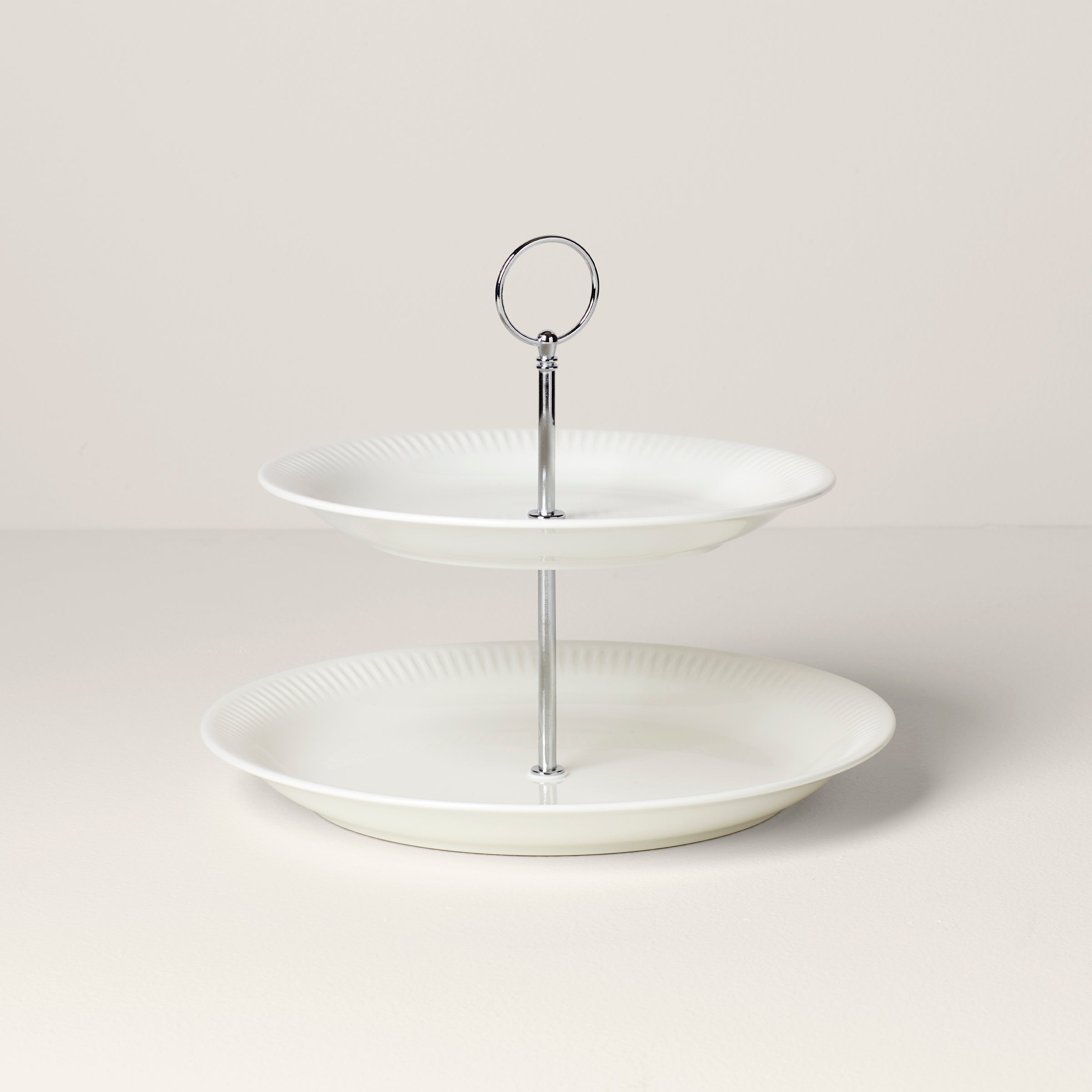 2-Tier Porcelain Server for Appetizers & Desserts | Profile Collection