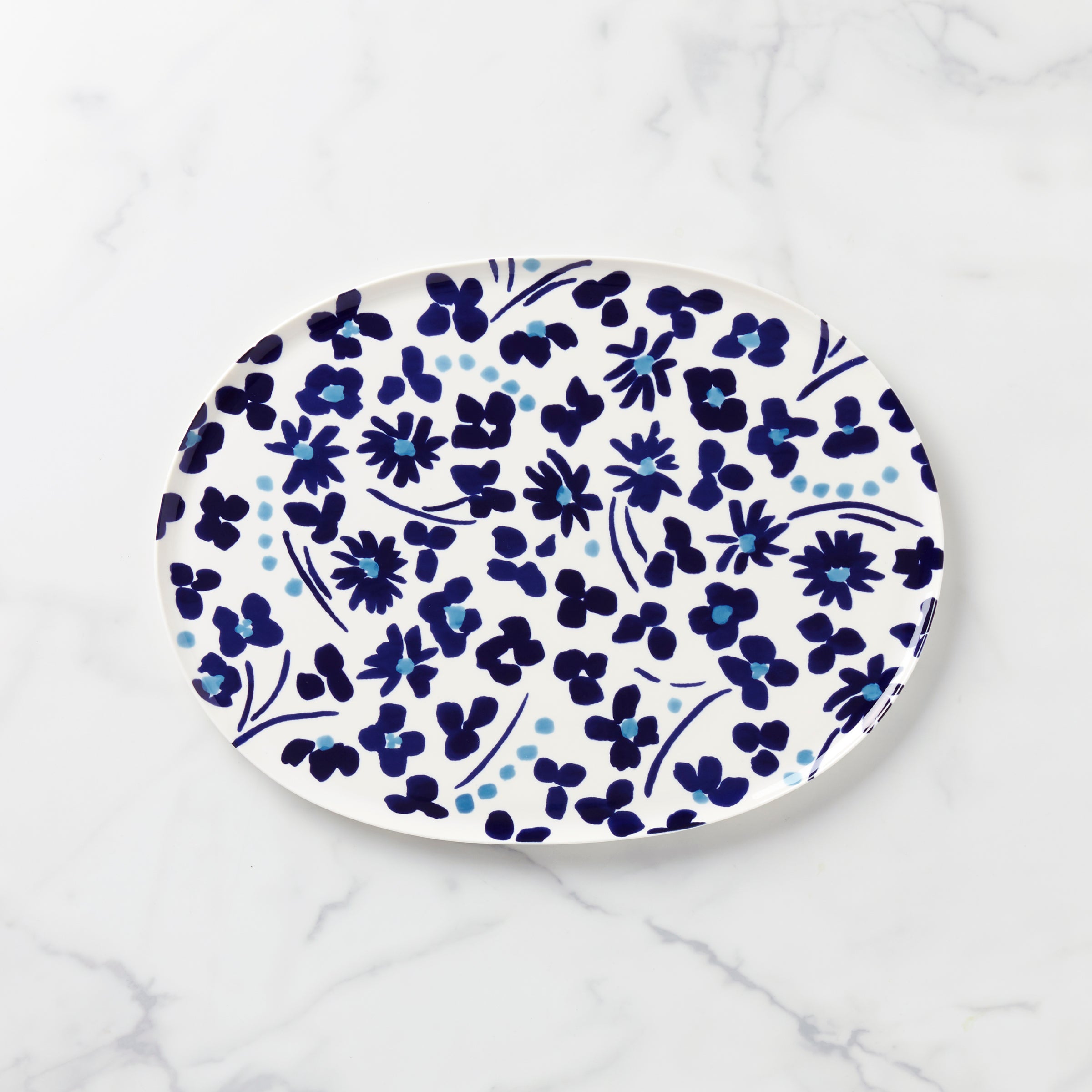 Floral Dot Ceramic Platter for Serving | Kate Spade New York