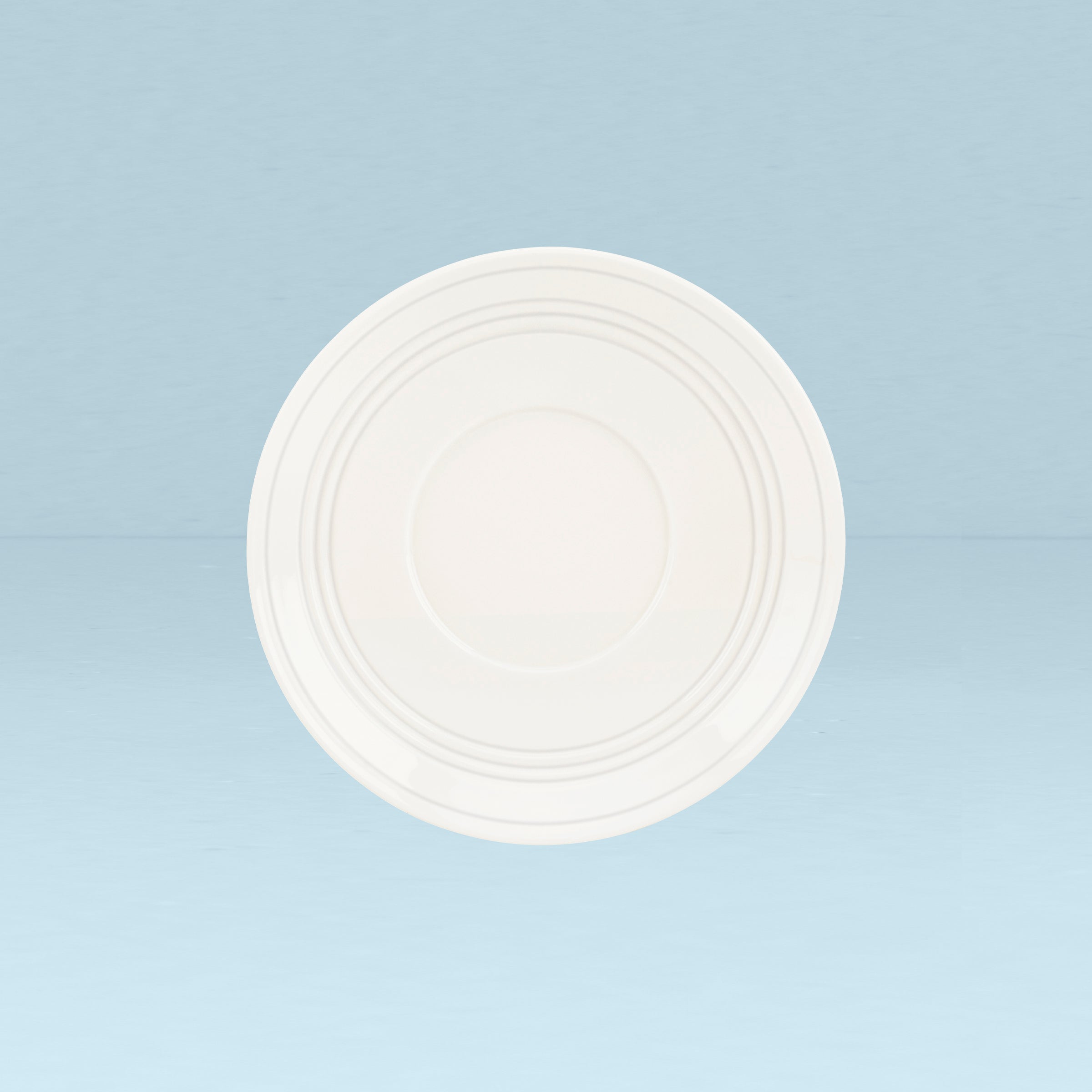 Porcelain Coupe Saucer with Corrugated Design | Tin Can Alley