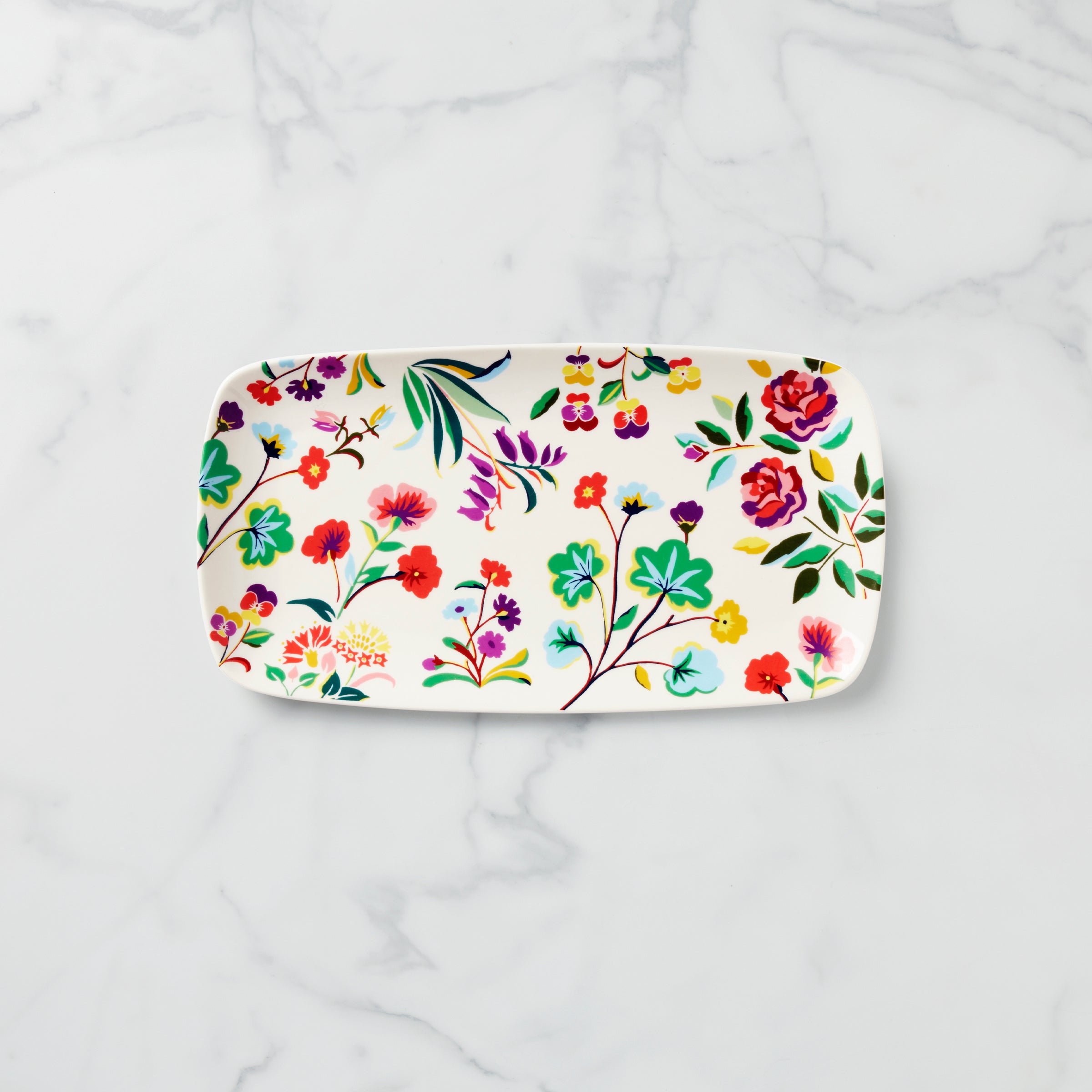 Floral Hors d'Oeuvres Tray for Entertaining | Kate Spade Stoneware