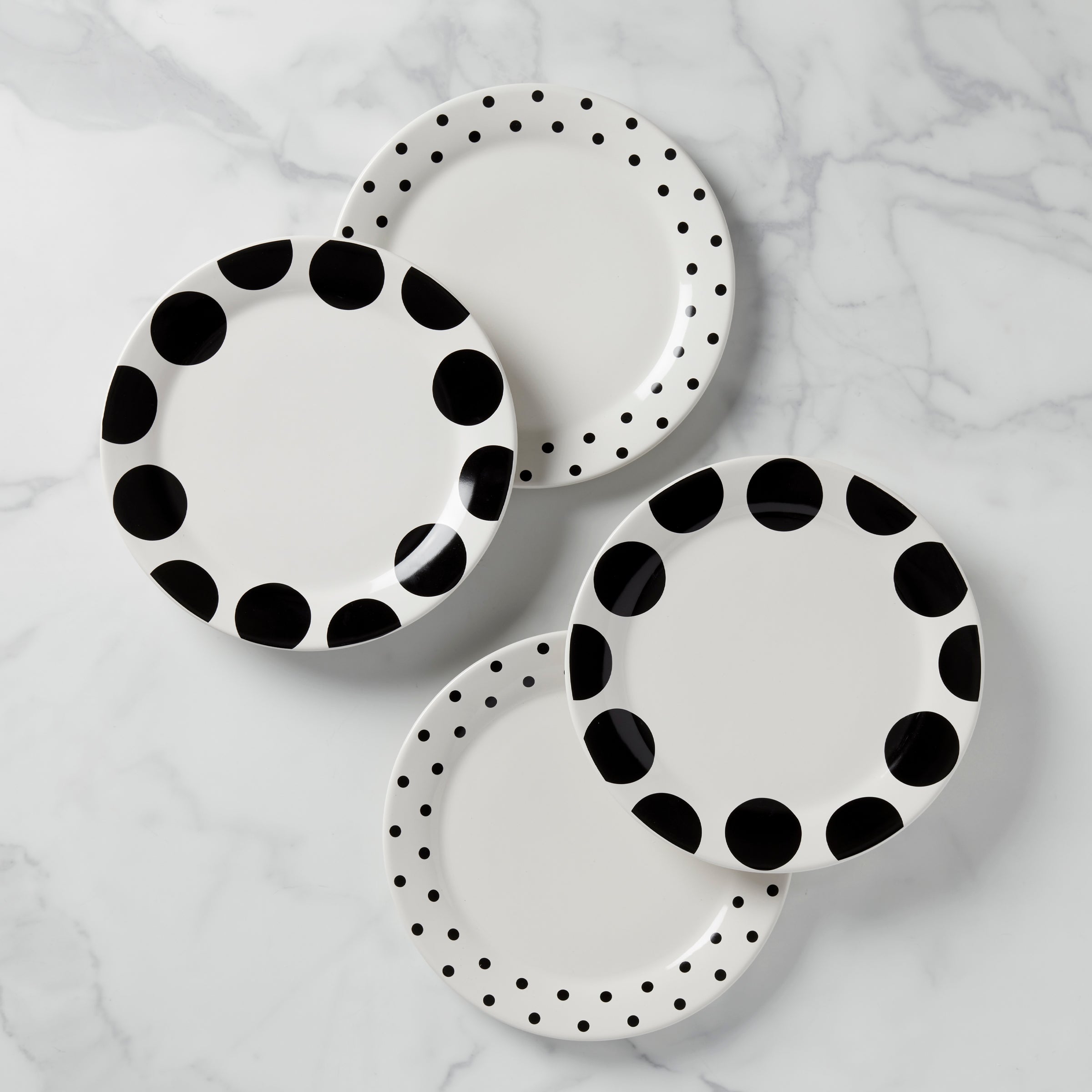 Polka Dot Dinner Plates Set of 4 | On The Dot