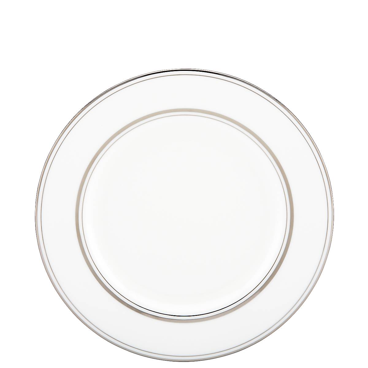 Platinum Accent Bone China Salad Plate | Kate Spade Library Lane