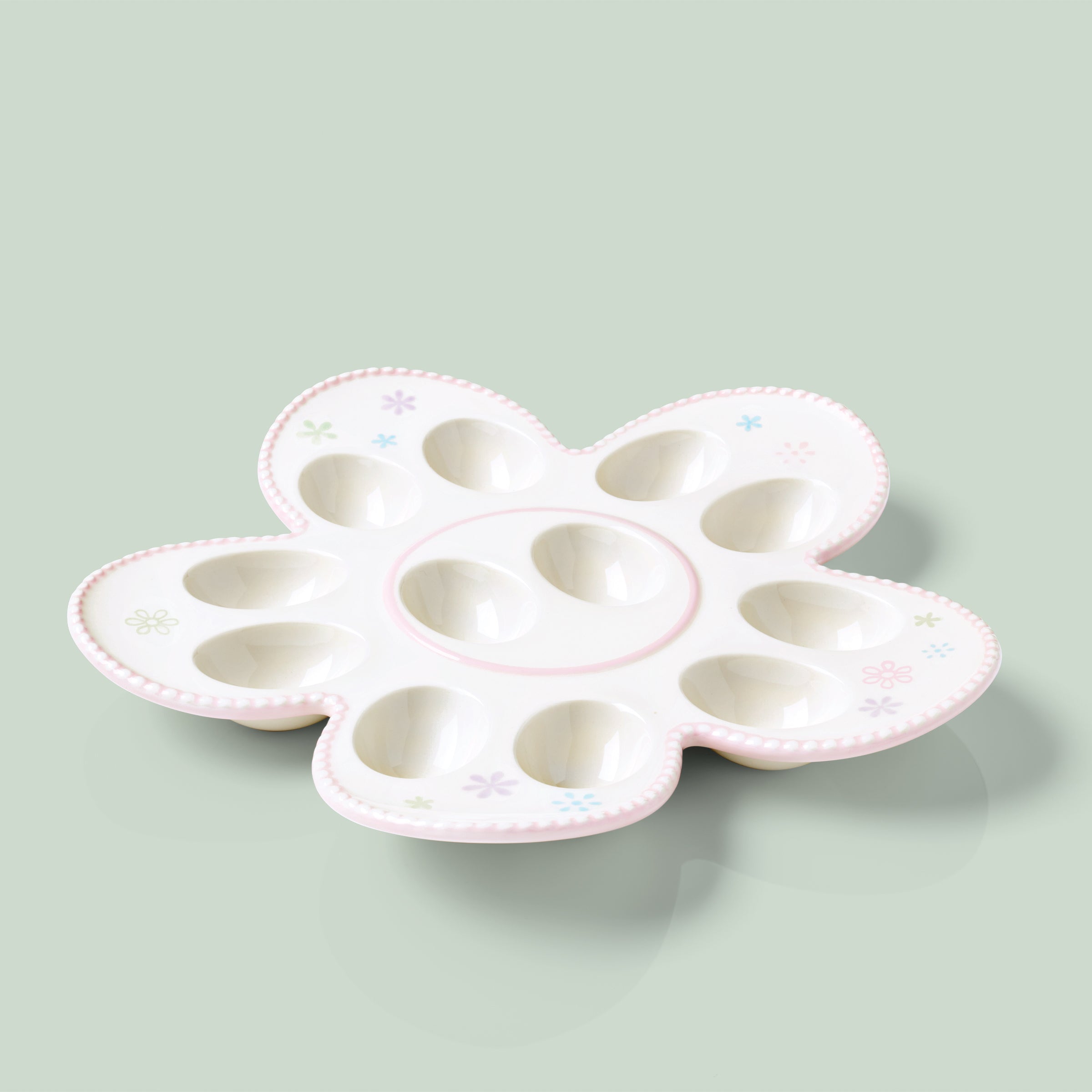 Easter Egg Platter with Bunny Design for Spring Celebrations | Bunny Hop