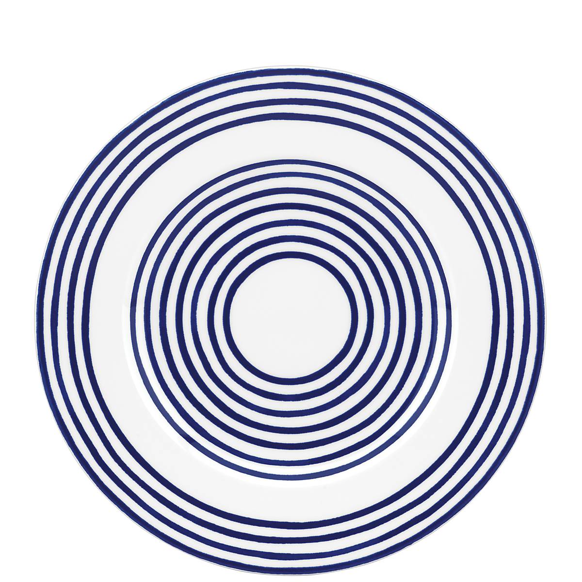 Blue Accent Plate | Microwave & Dishwasher Safe Ceramic | Charlotte Street West