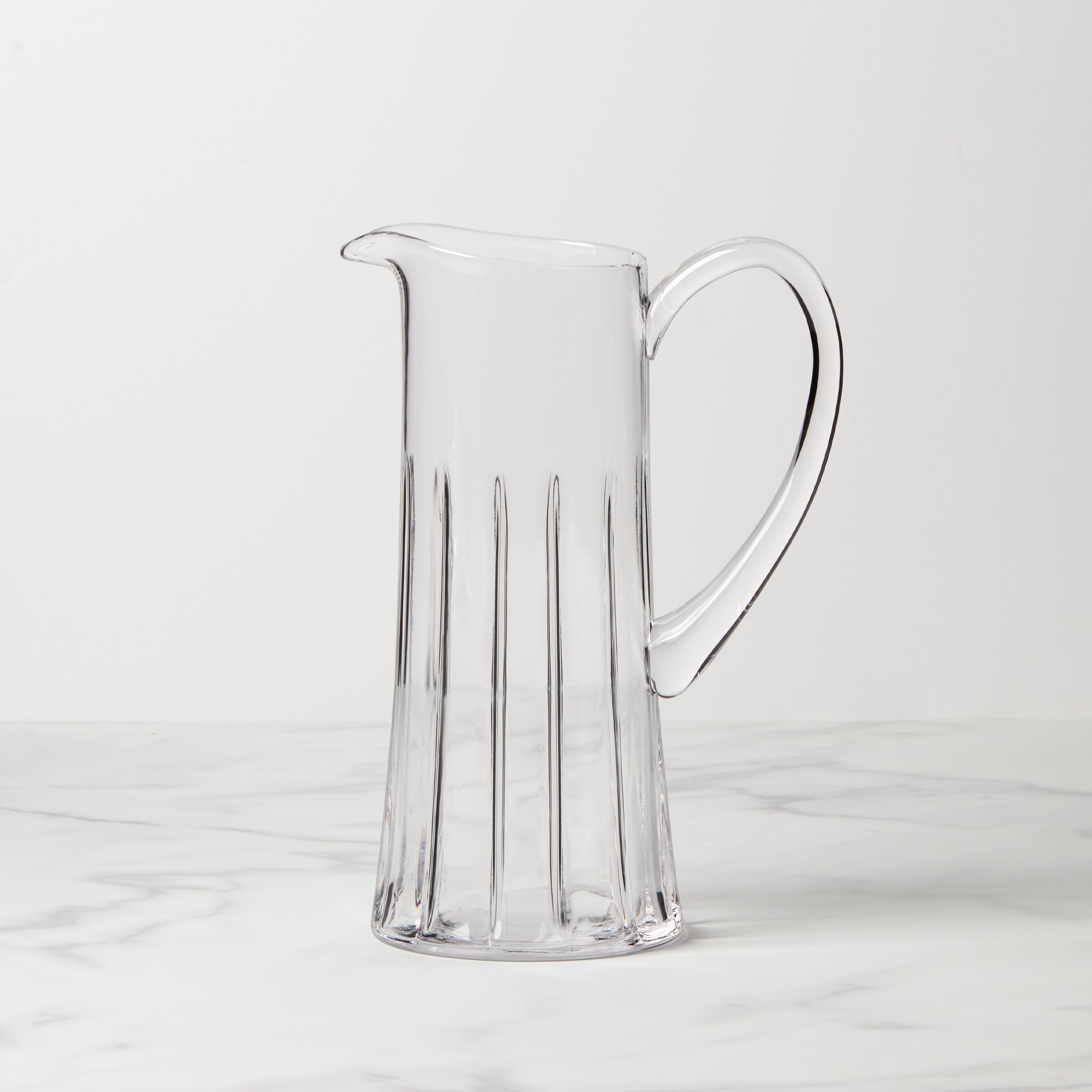 Handcrafted French Perle Glass Pitcher | Artisanal Kitchenware