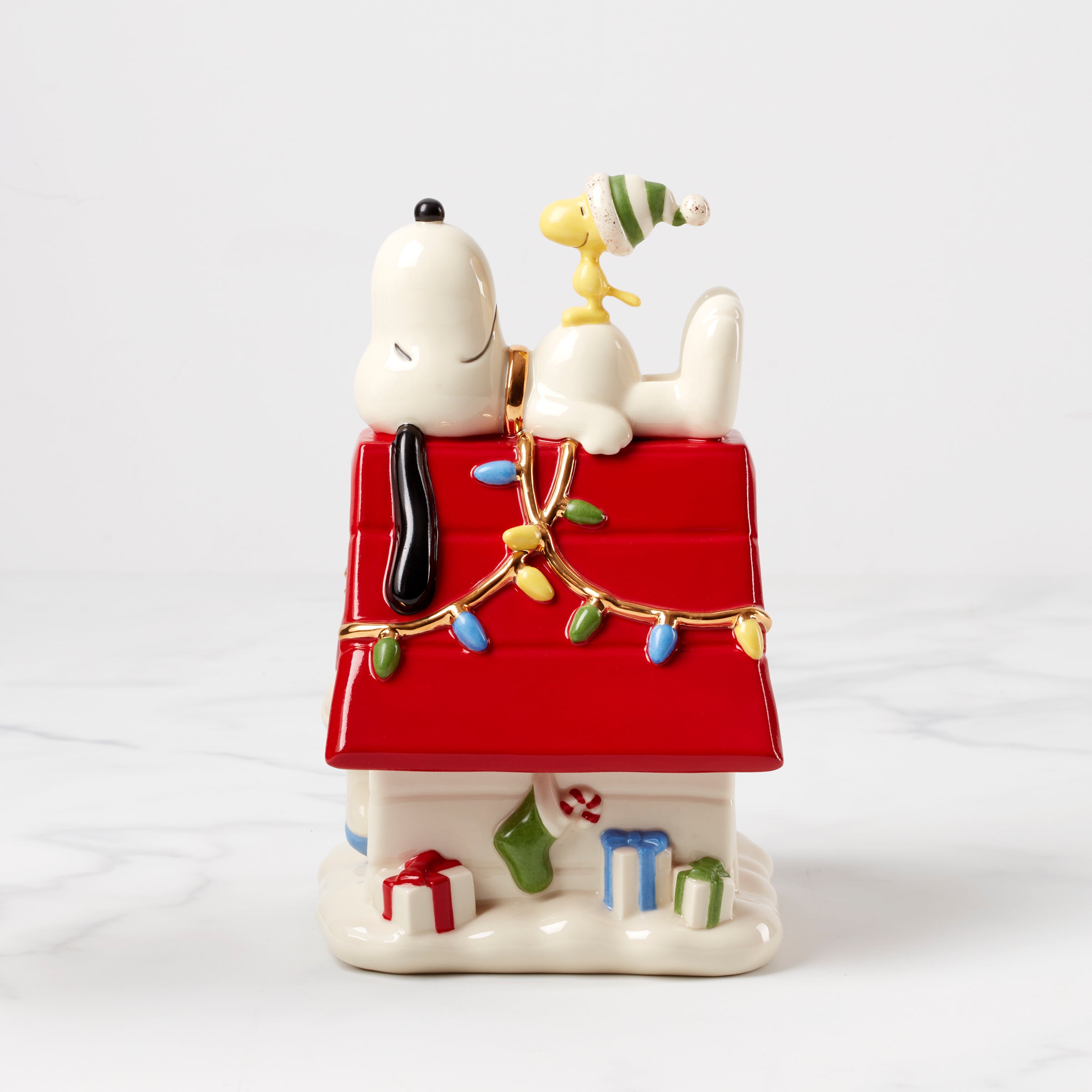 Snoopy Christmas Candy Dish with Woodstock | Peanuts Holiday Decor