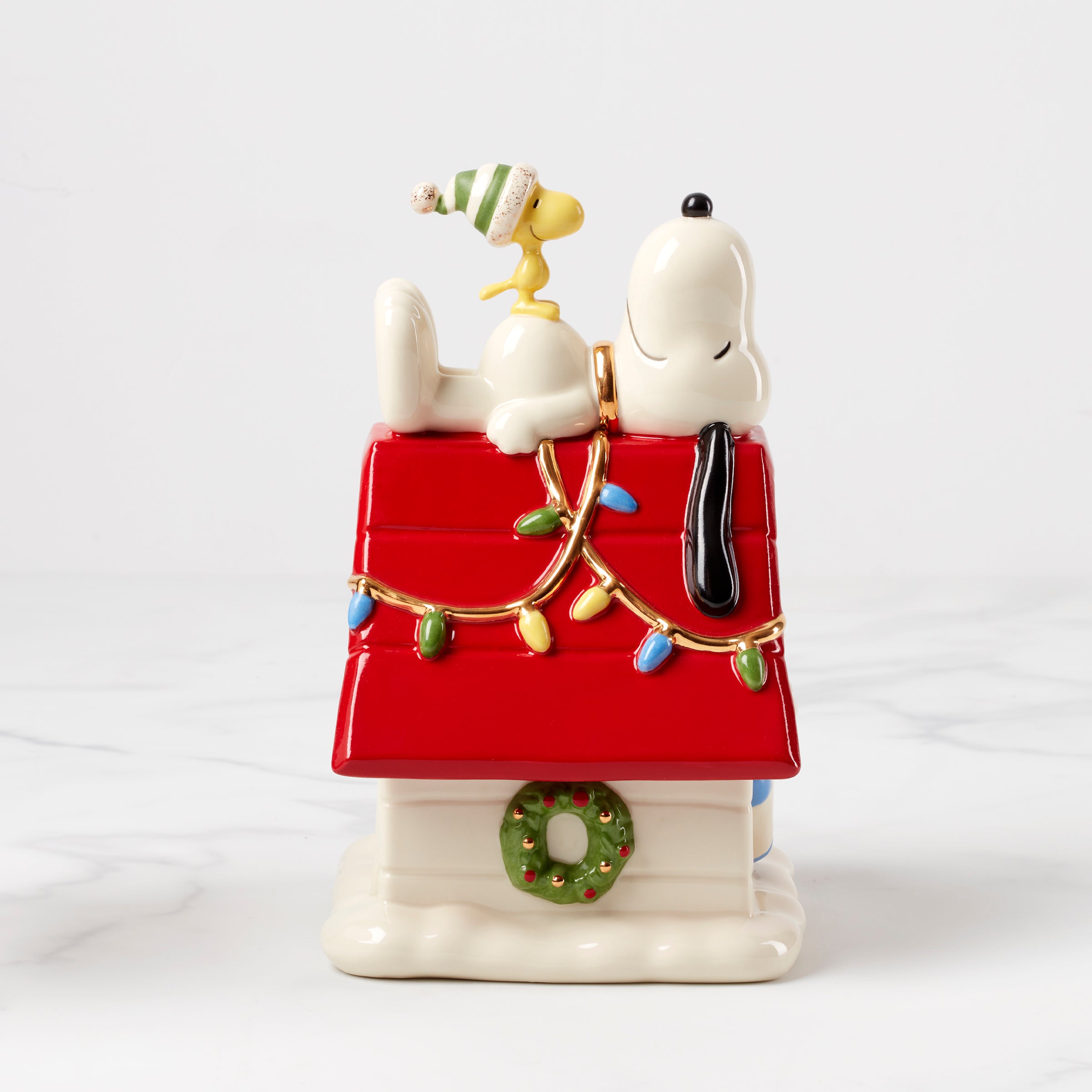 Snoopy Christmas Candy Dish with Woodstock | Peanuts Holiday Decor