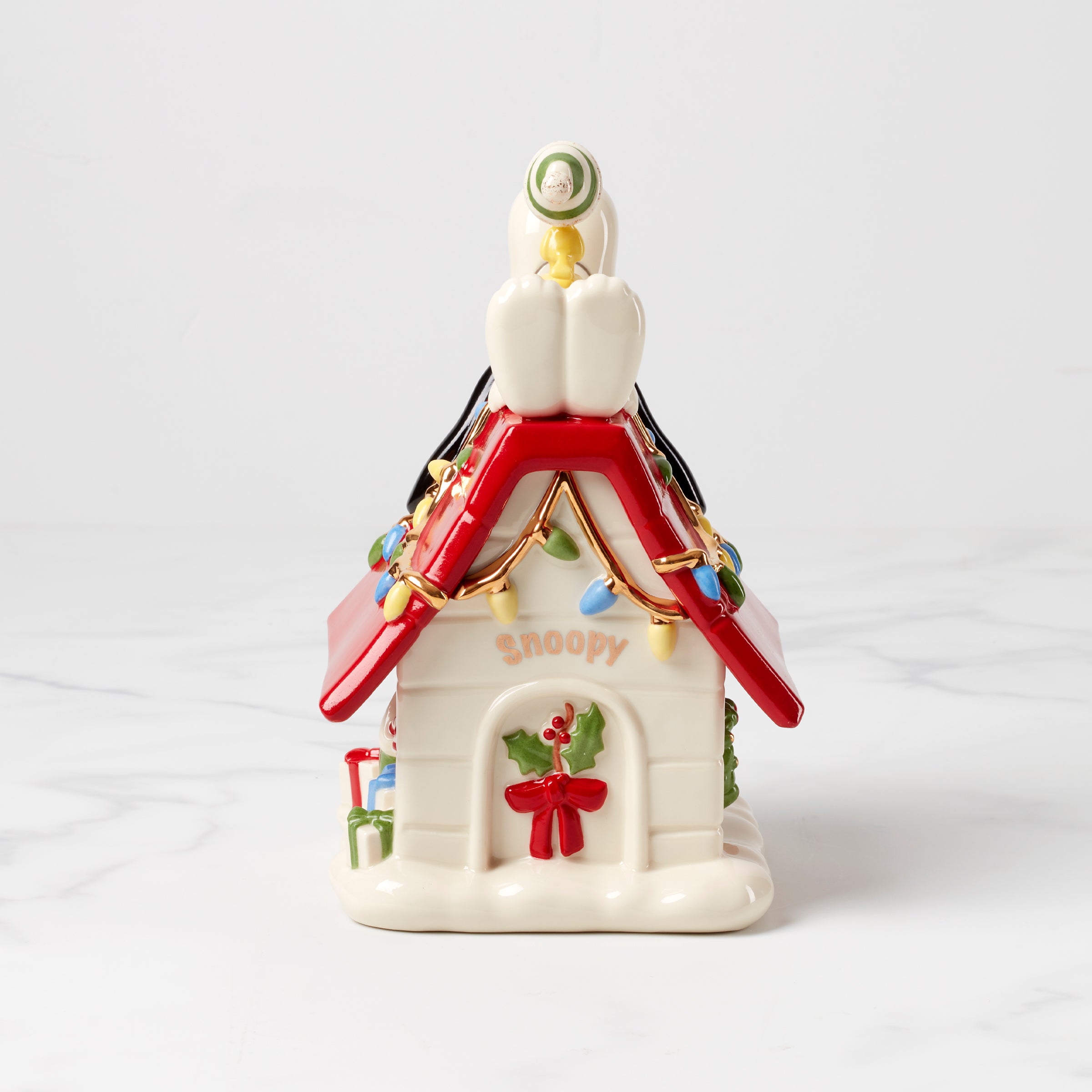 Snoopy Christmas Candy Dish with Woodstock | Peanuts Holiday Decor
