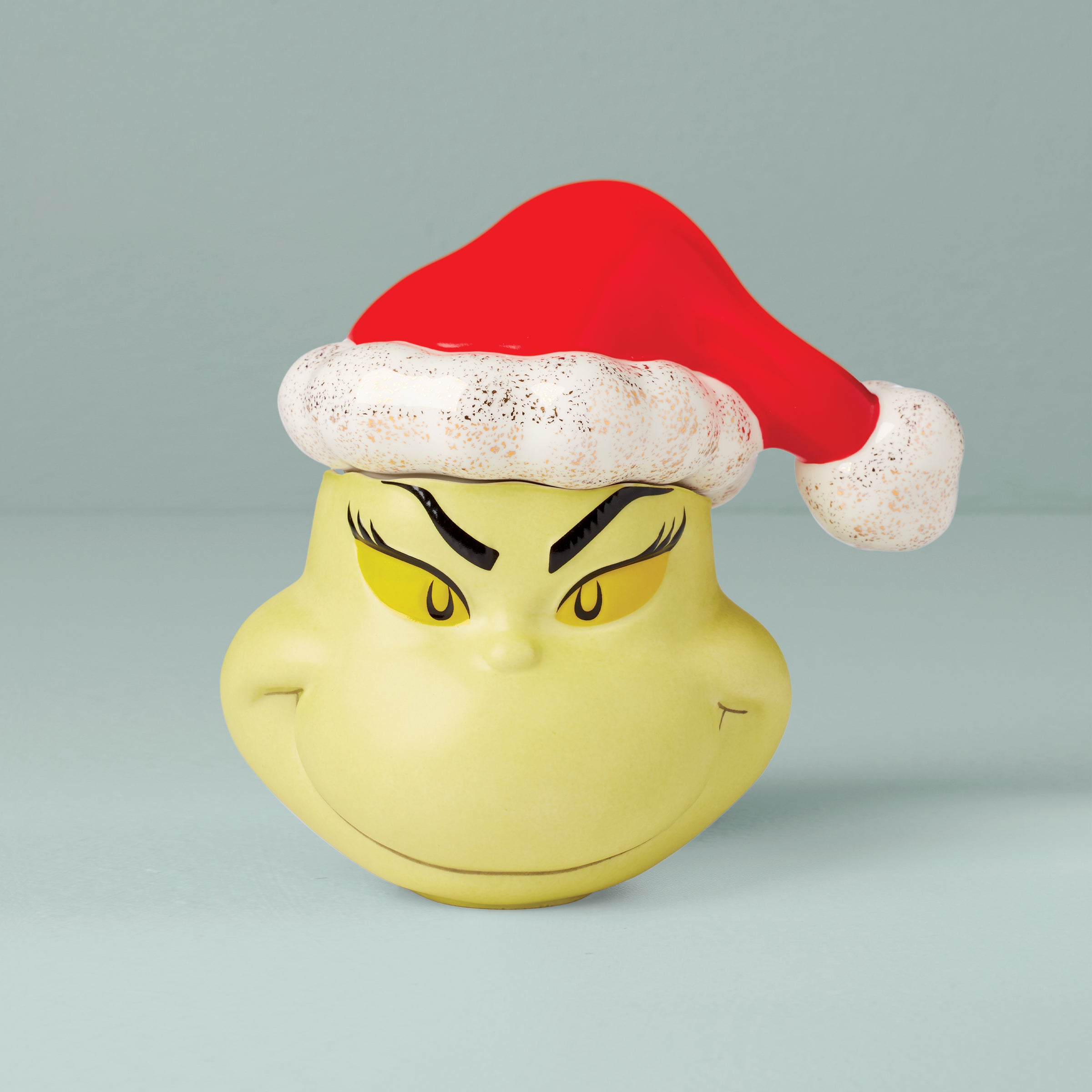 Grinch Christmas Cookie Jar with Hat Lid | Merry Grinchmas