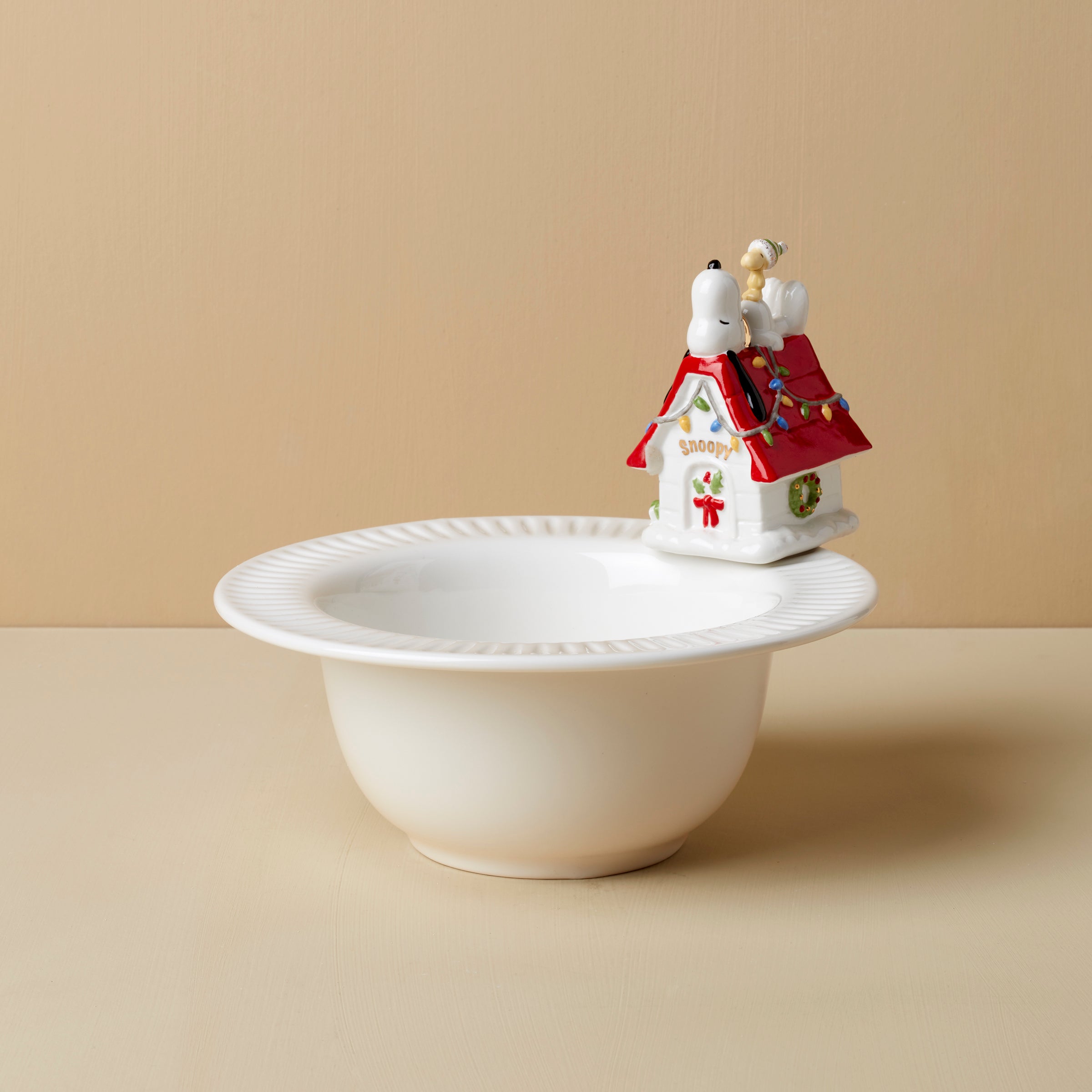 Snoopy & Woodstock Christmas Bowl for Holiday Tables | Peanuts Charm