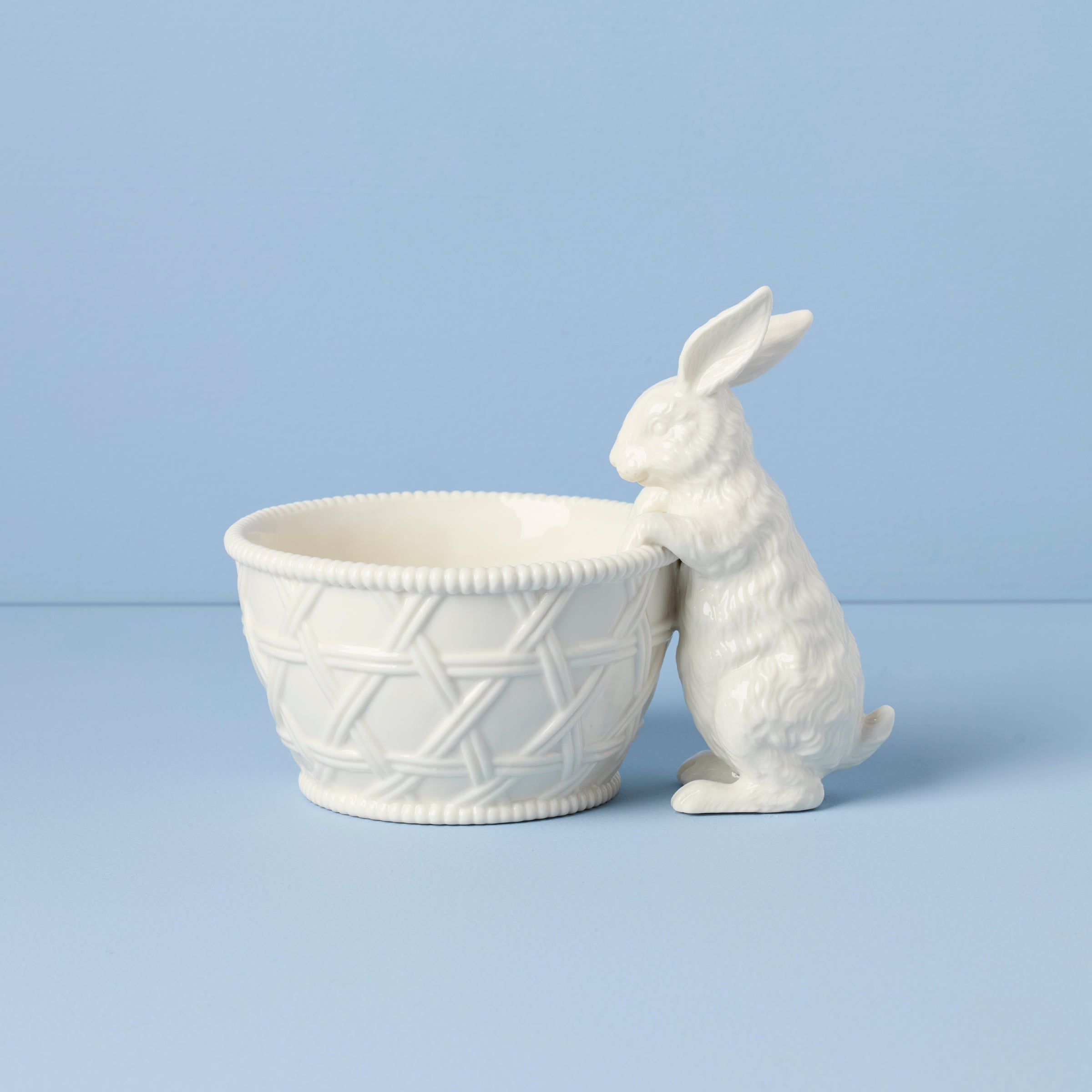Porcelain Bunny Candy Dish for Easter Decor | Wicker Creek