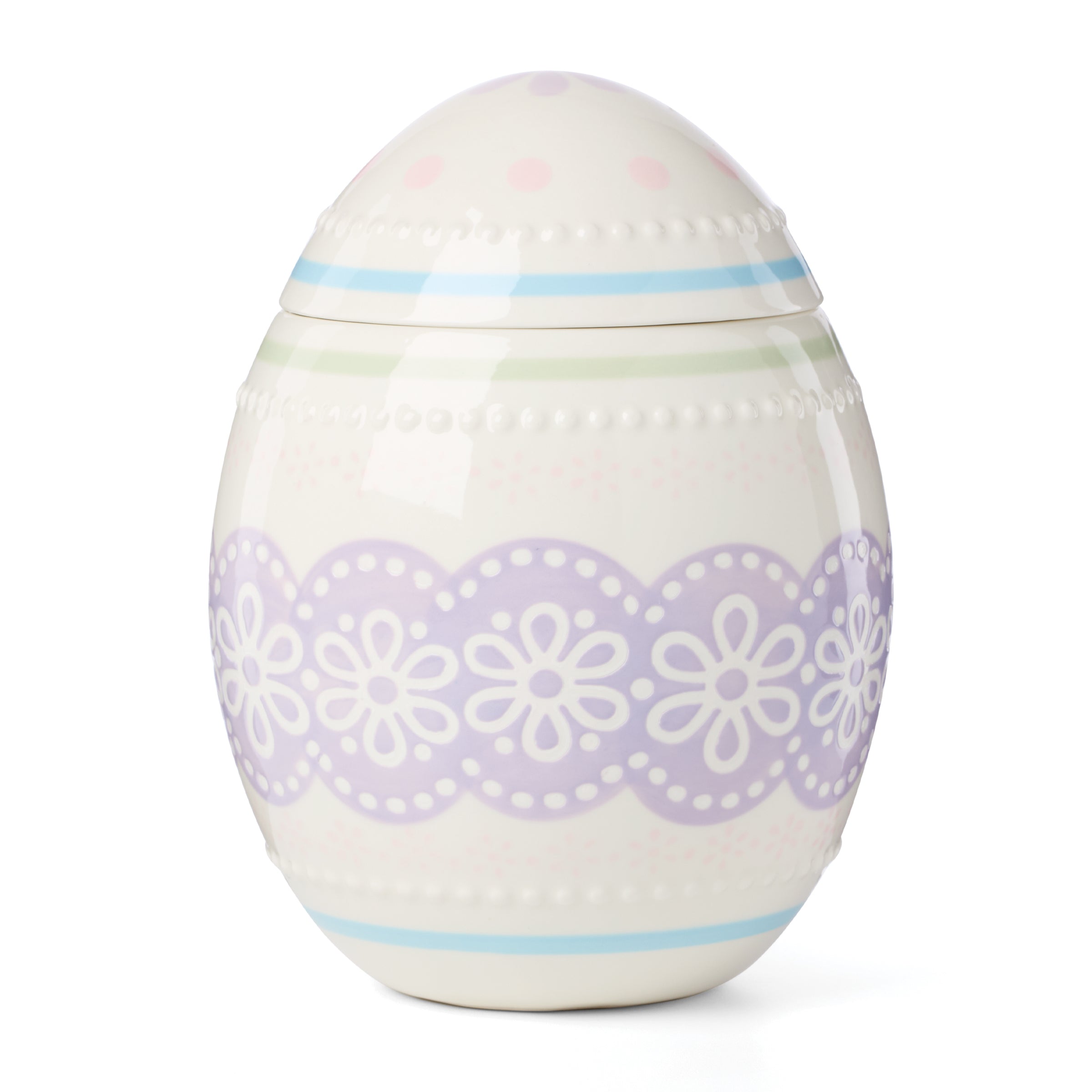 Porcelain Easter Egg Candy Jar for Spring Celebrations | Bunny Hop