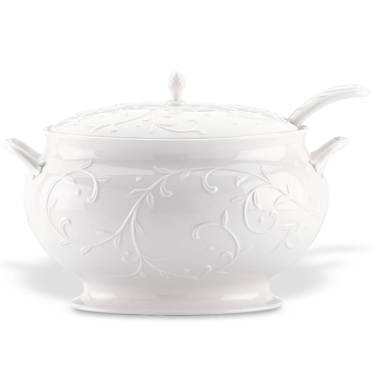 Ceramic Soup Tureen Set with Ladle & Lid | Opal Innocence