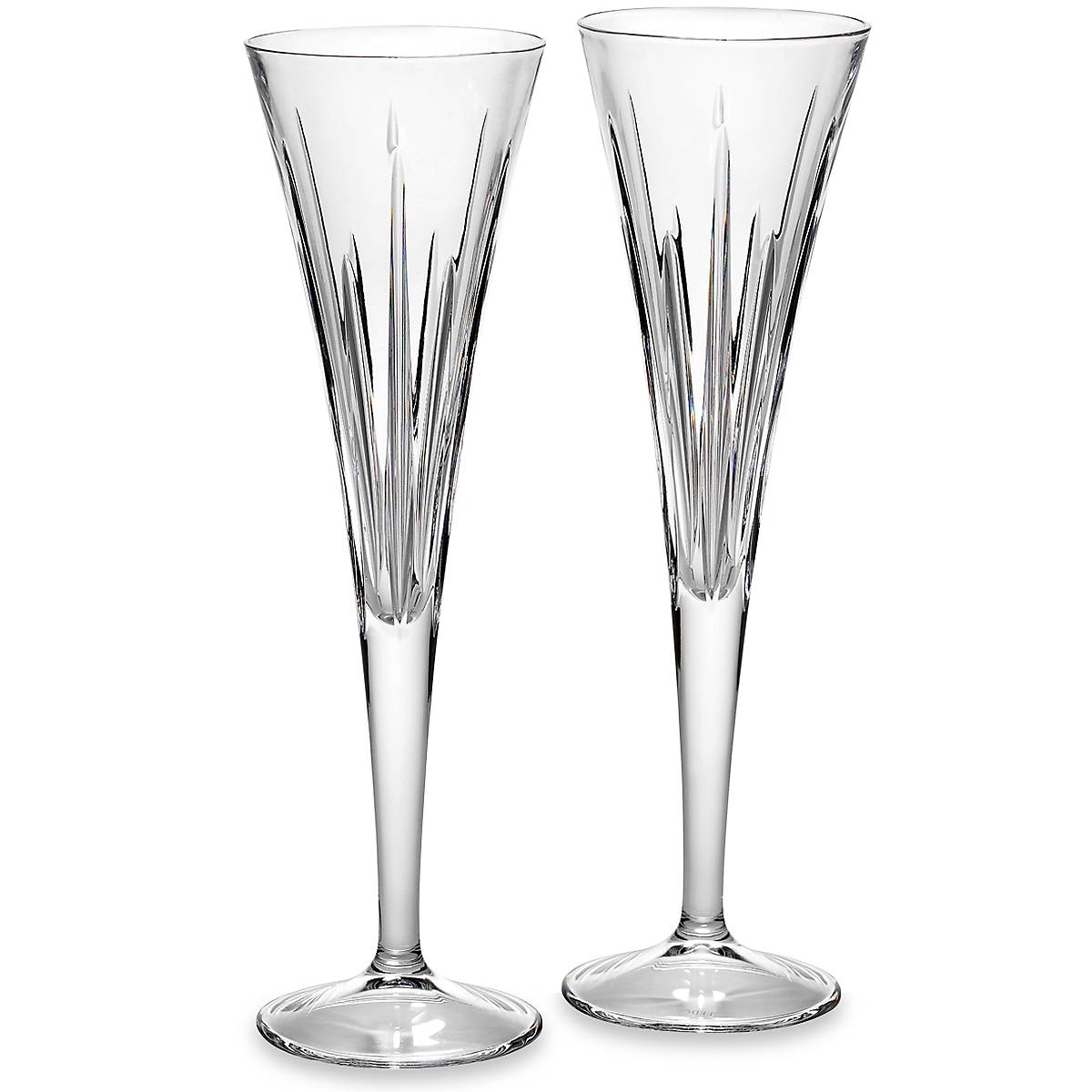 Crystal Champagne Flutes Set of 2 for Toasting | Soho Barware