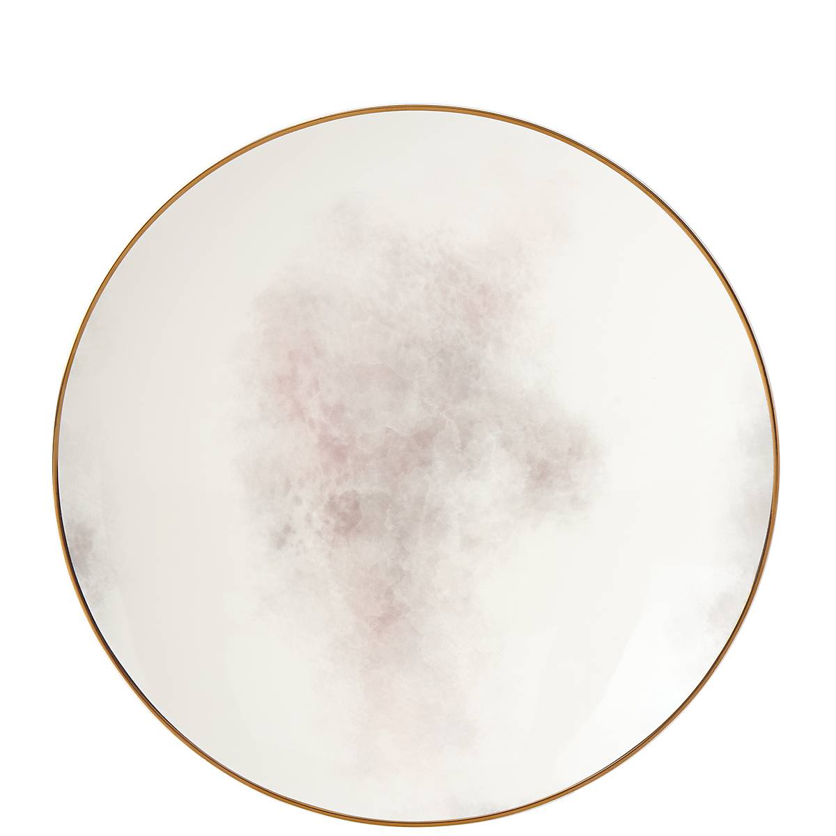 Salad Plate with Gold Accent & Microwave-Safe | Trianna Salaria