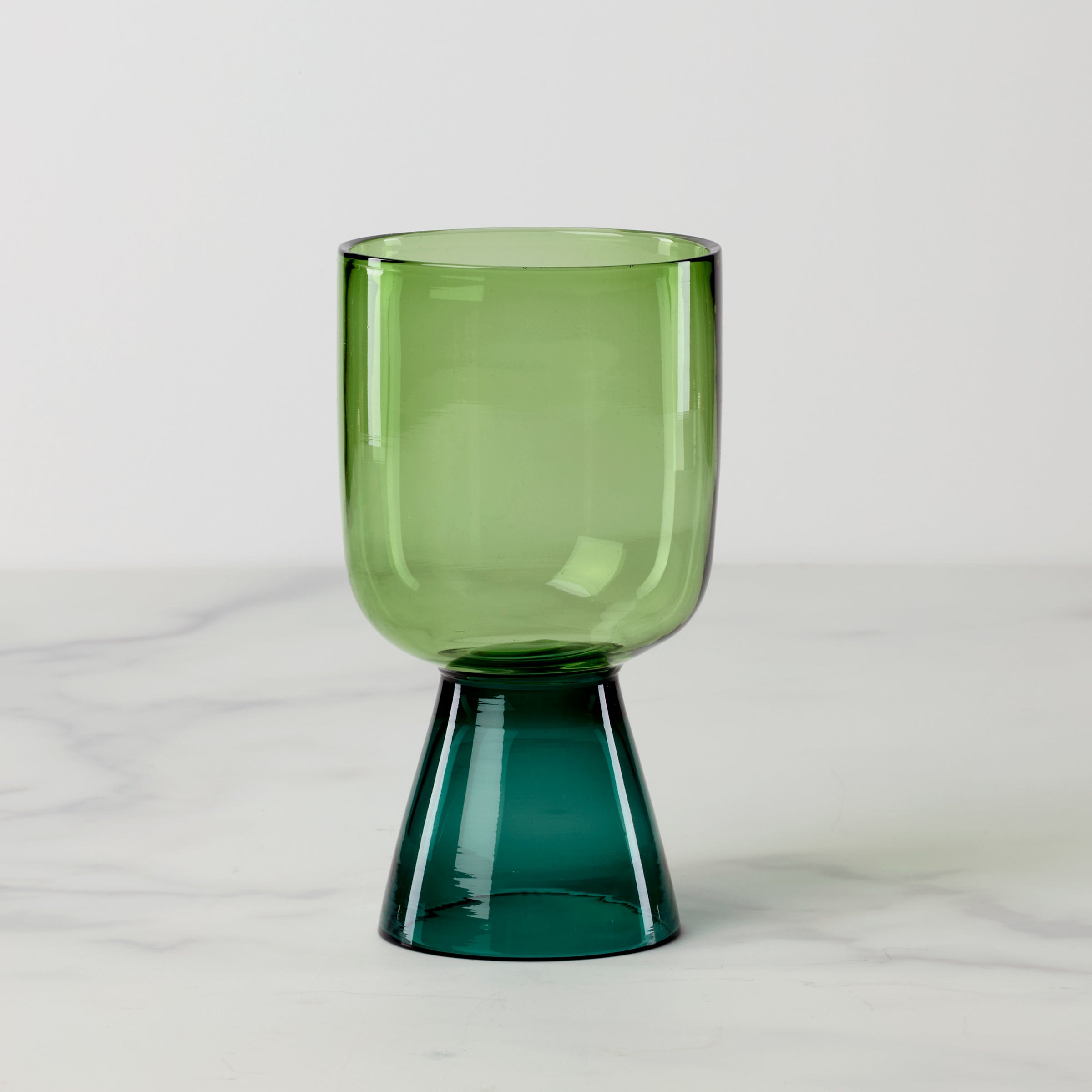 Handcrafted Borosilicate Glass Tumbler with Jewel-Toned Design | Niko Tall