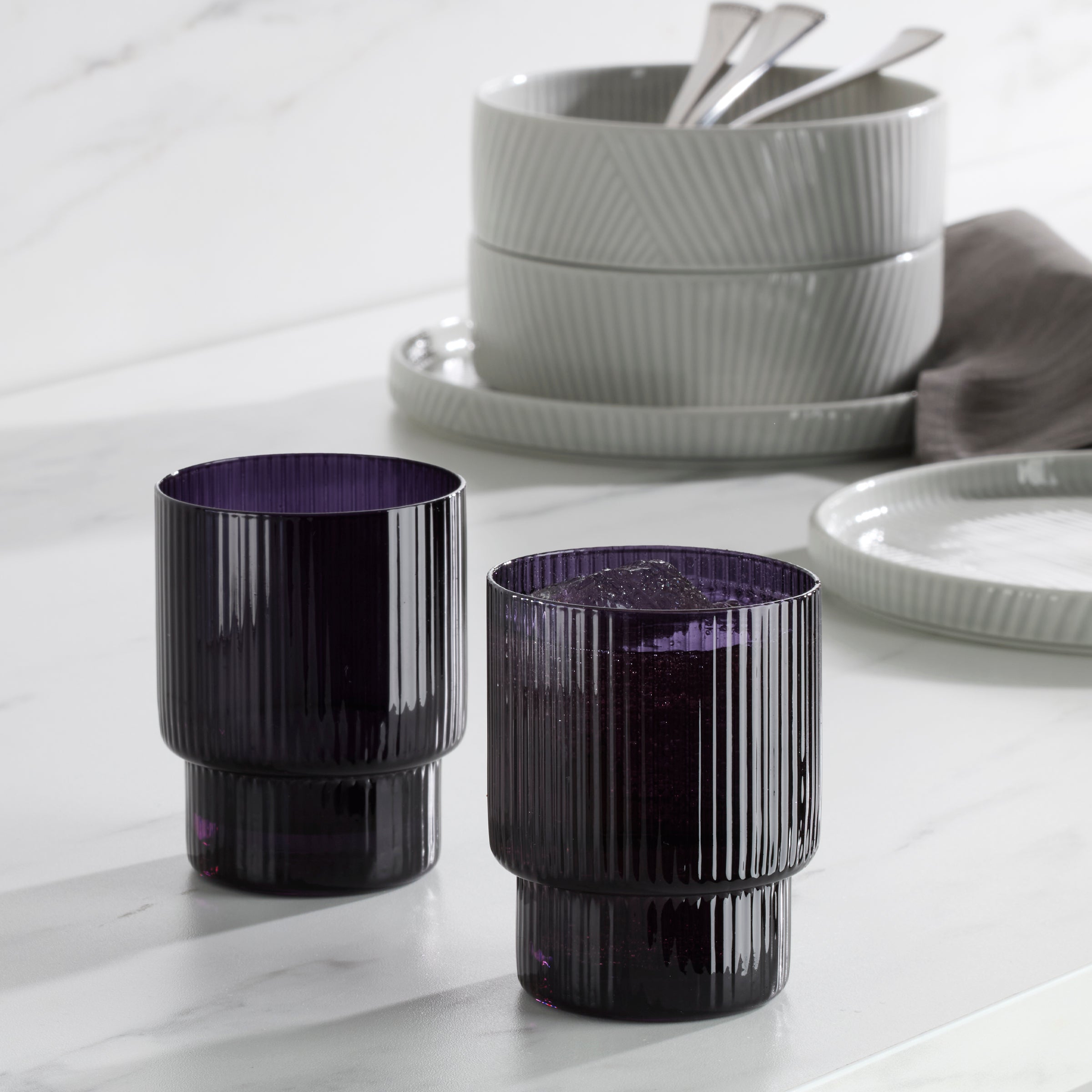 Stackable Zen Garden Tumblers - Set of 4 | Modulus Nightshade
