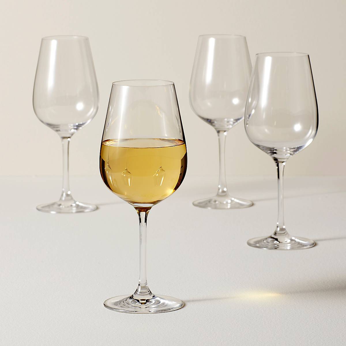 Pinot Grigio Glasses Set of 4 - Handcrafted Crystal & Break-Resistant | Tuscany Classics