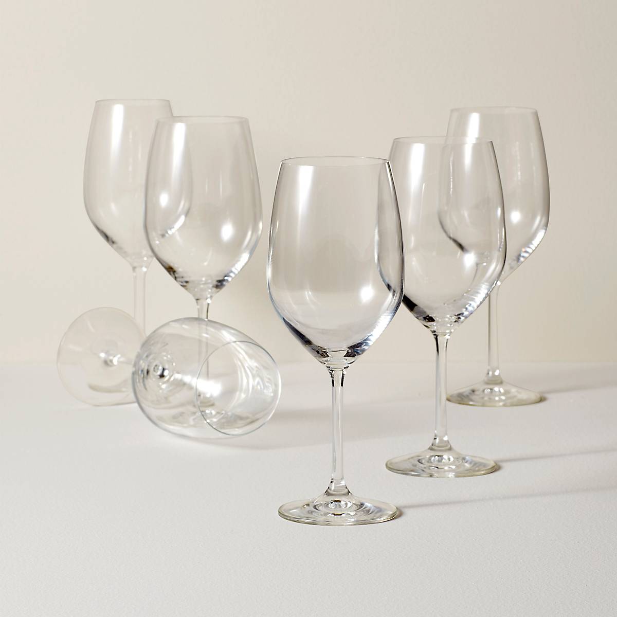 White Wine Glasses Set of 6 - Durable & Dishwasher Safe | Tuscany Classics