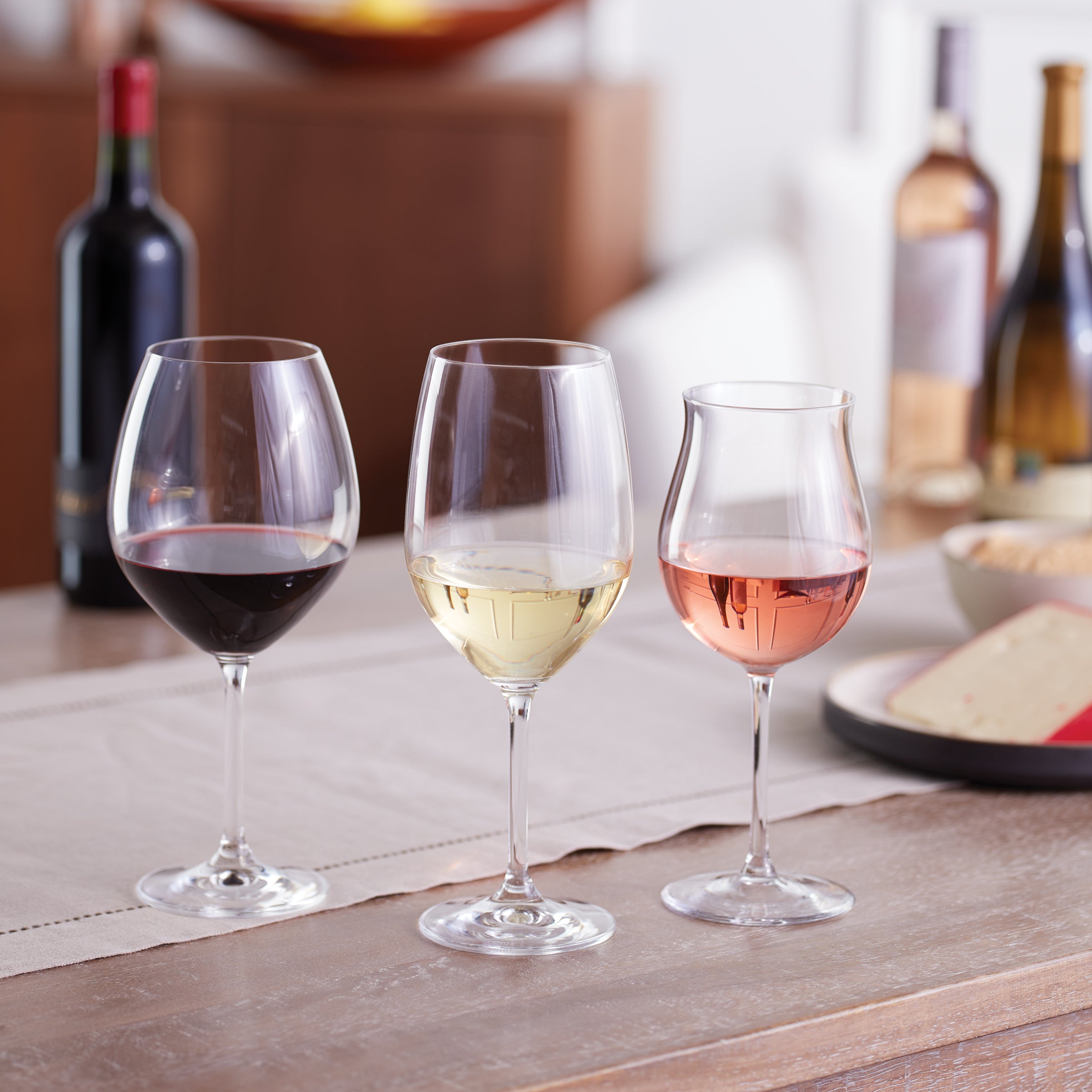 White Wine Glasses Set of 6 - Durable & Dishwasher Safe | Tuscany Classics