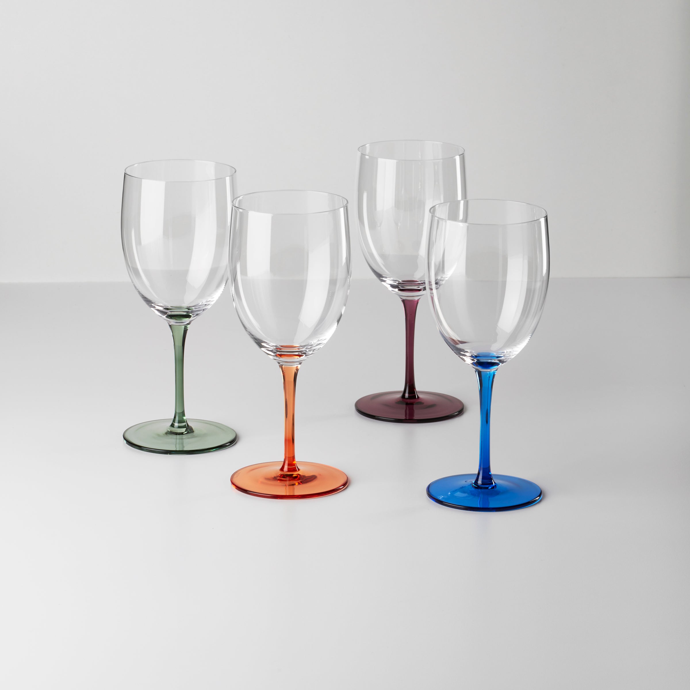 Colorful Wine Glasses Set of 4 for Entertaining | Bottoms Up