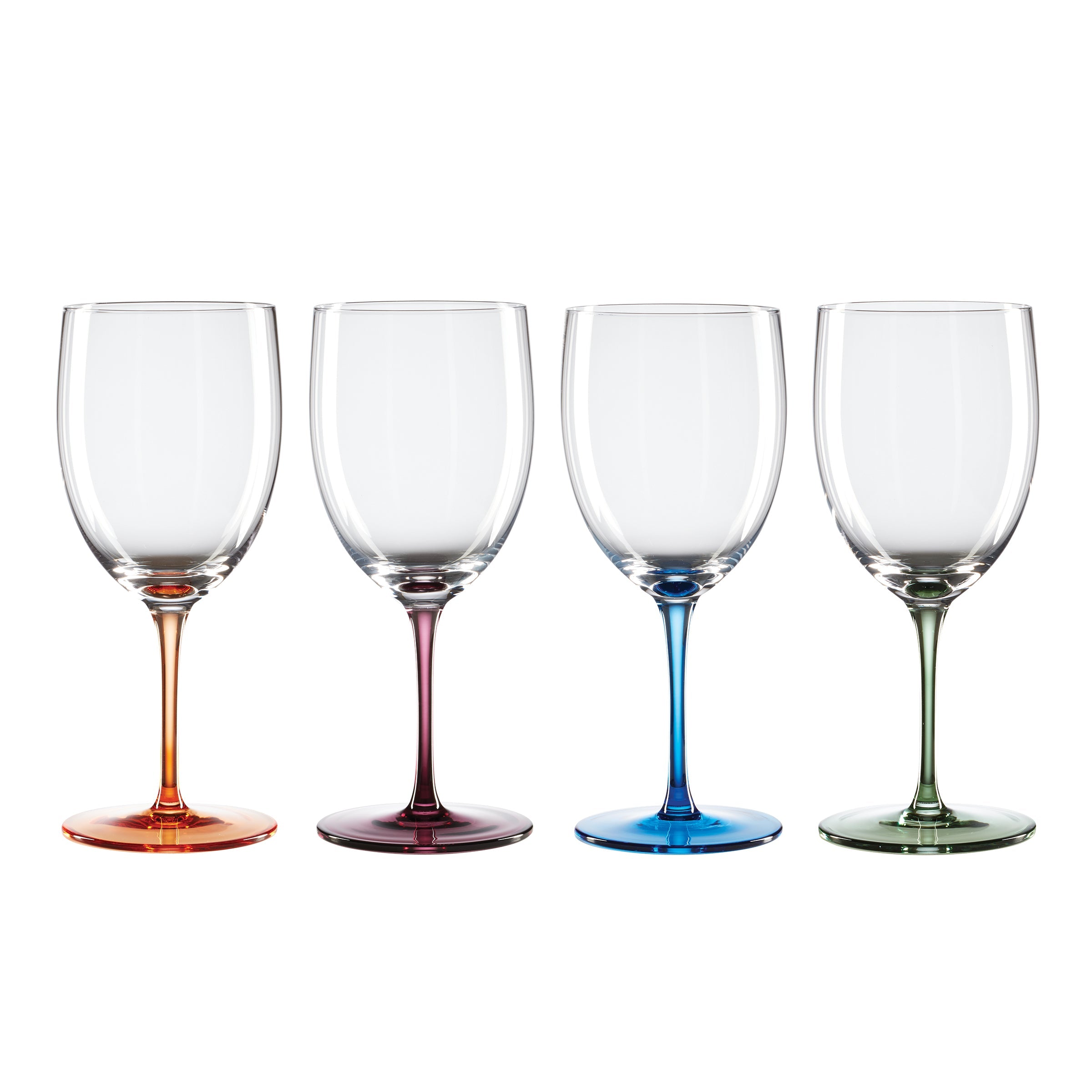 Colorful Wine Glasses Set of 4 for Entertaining | Bottoms Up