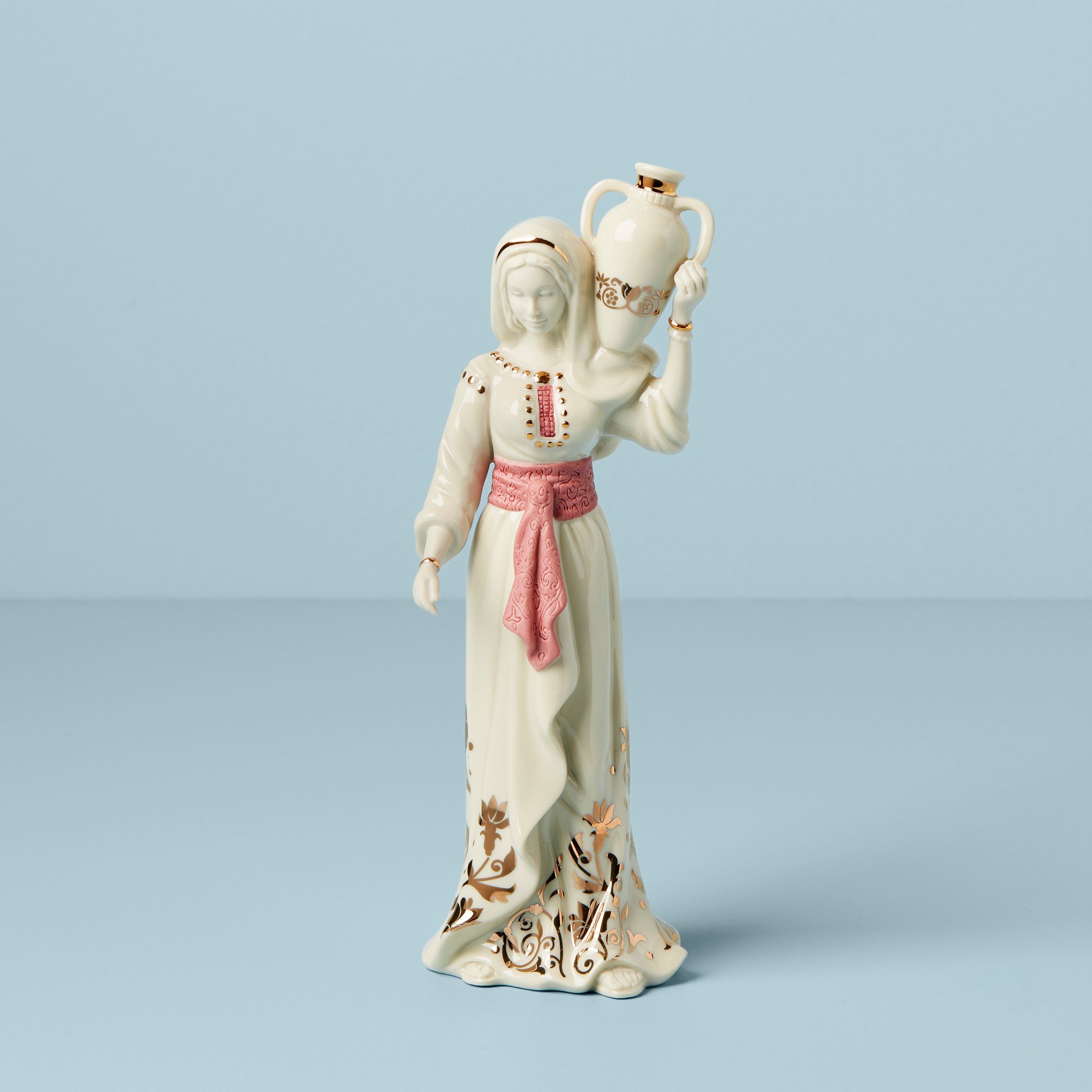 Hand-Painted Nativity Figurine with 24k Gold Accents | First Blessing