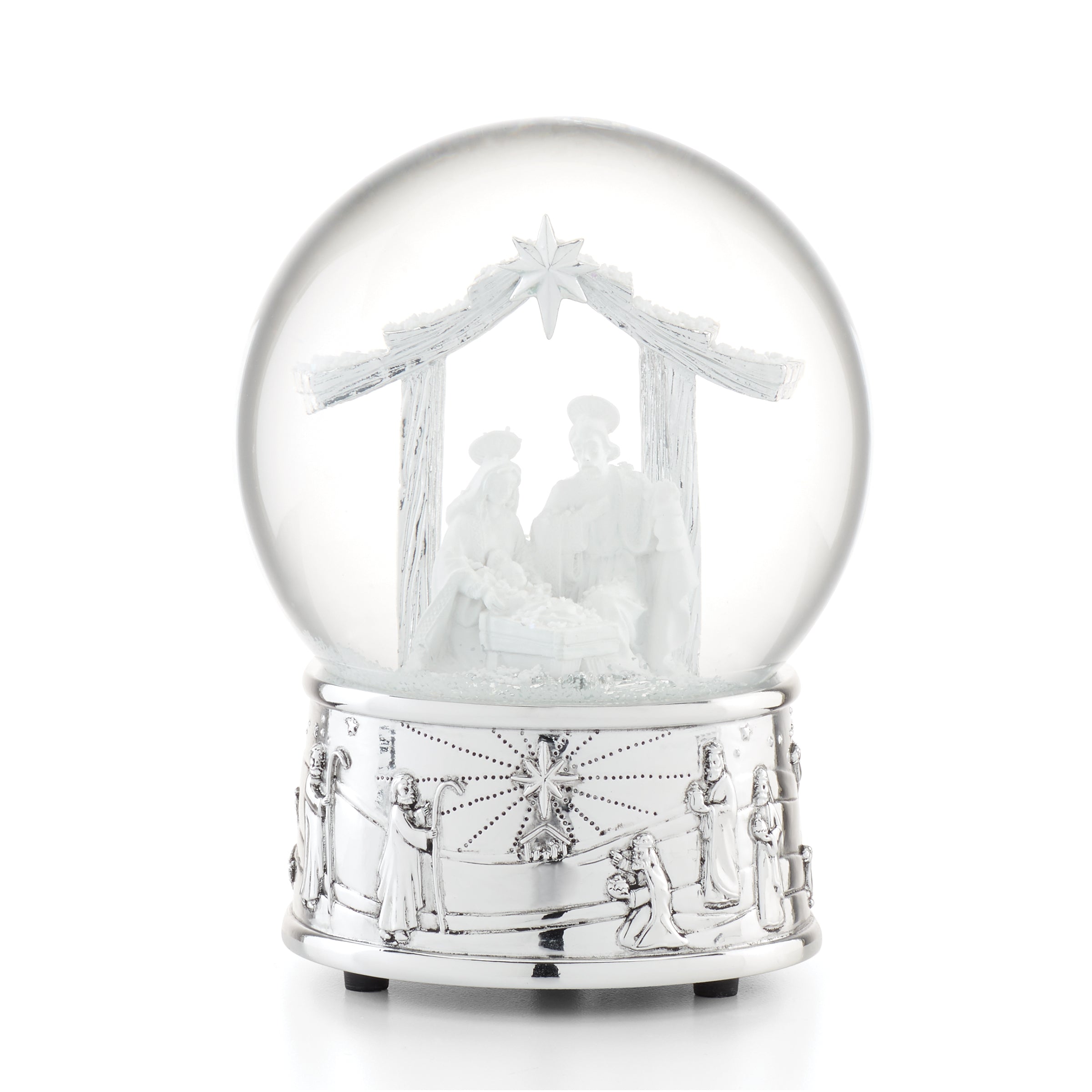 Nativity Musical Snow Globe with "O Holy Night" Tune | Handcrafted Christmas Gift