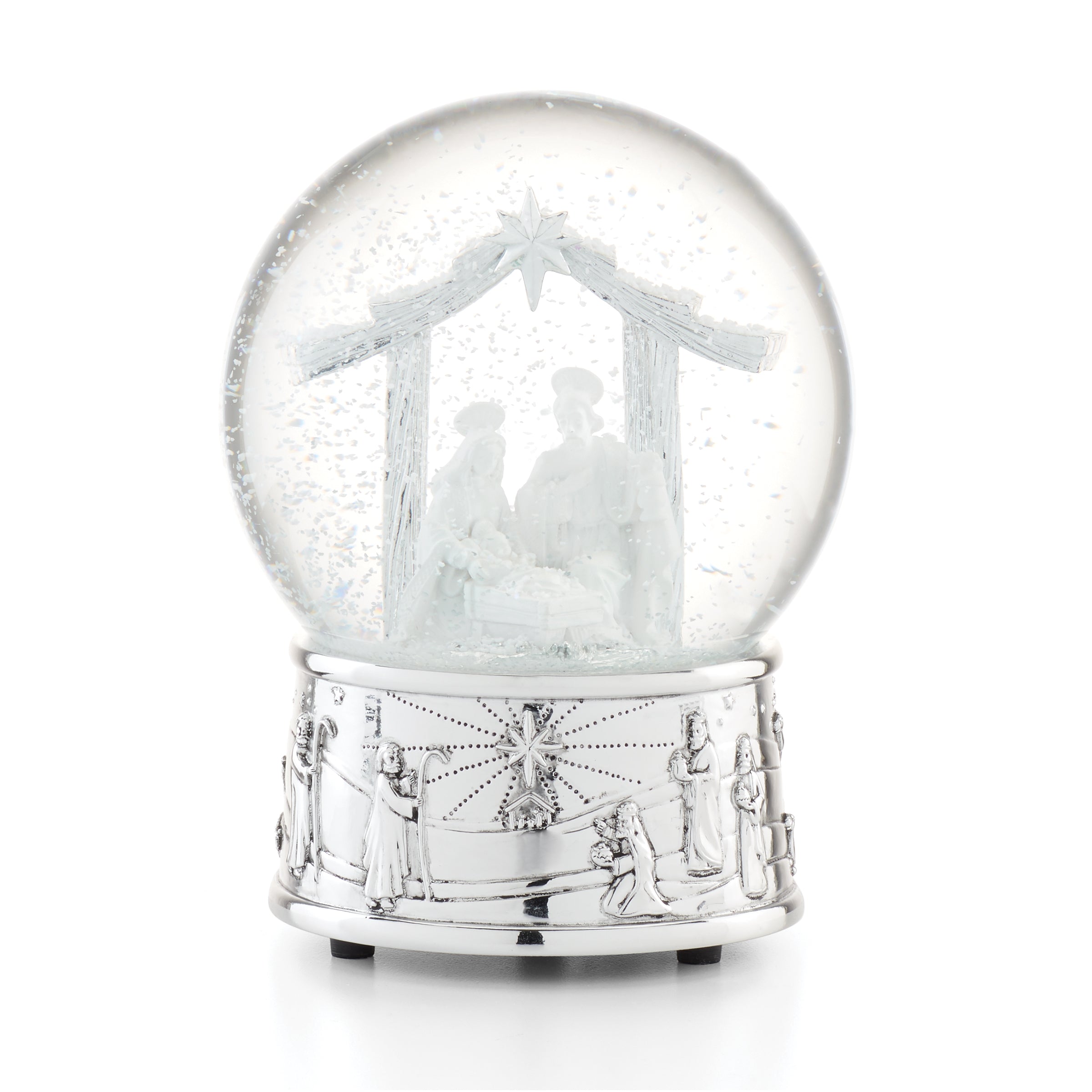 Nativity Musical Snow Globe with "O Holy Night" Tune | Handcrafted Christmas Gift