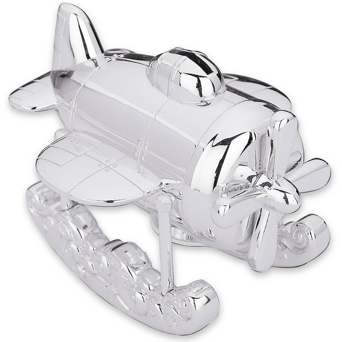 Vintage Airplane Coin Bank for Kids with Moving Propeller | Zoom Zoom Collection