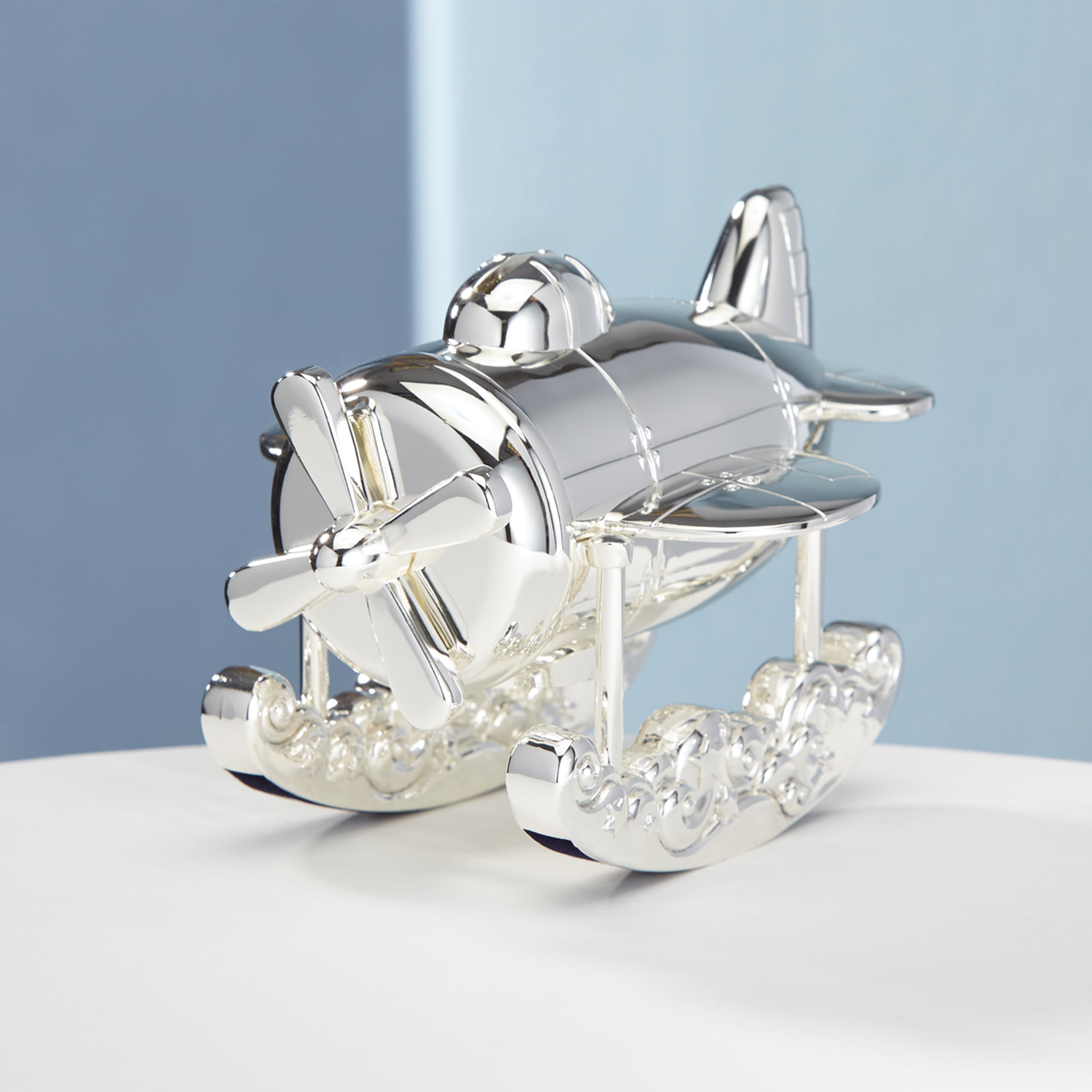 Vintage Airplane Coin Bank for Kids with Moving Propeller | Zoom Zoom Collection