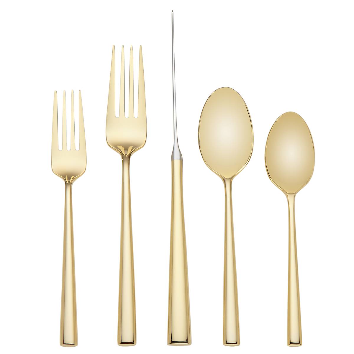 Gold Stainless Steel Flatware Set 5-Piece | Malmo