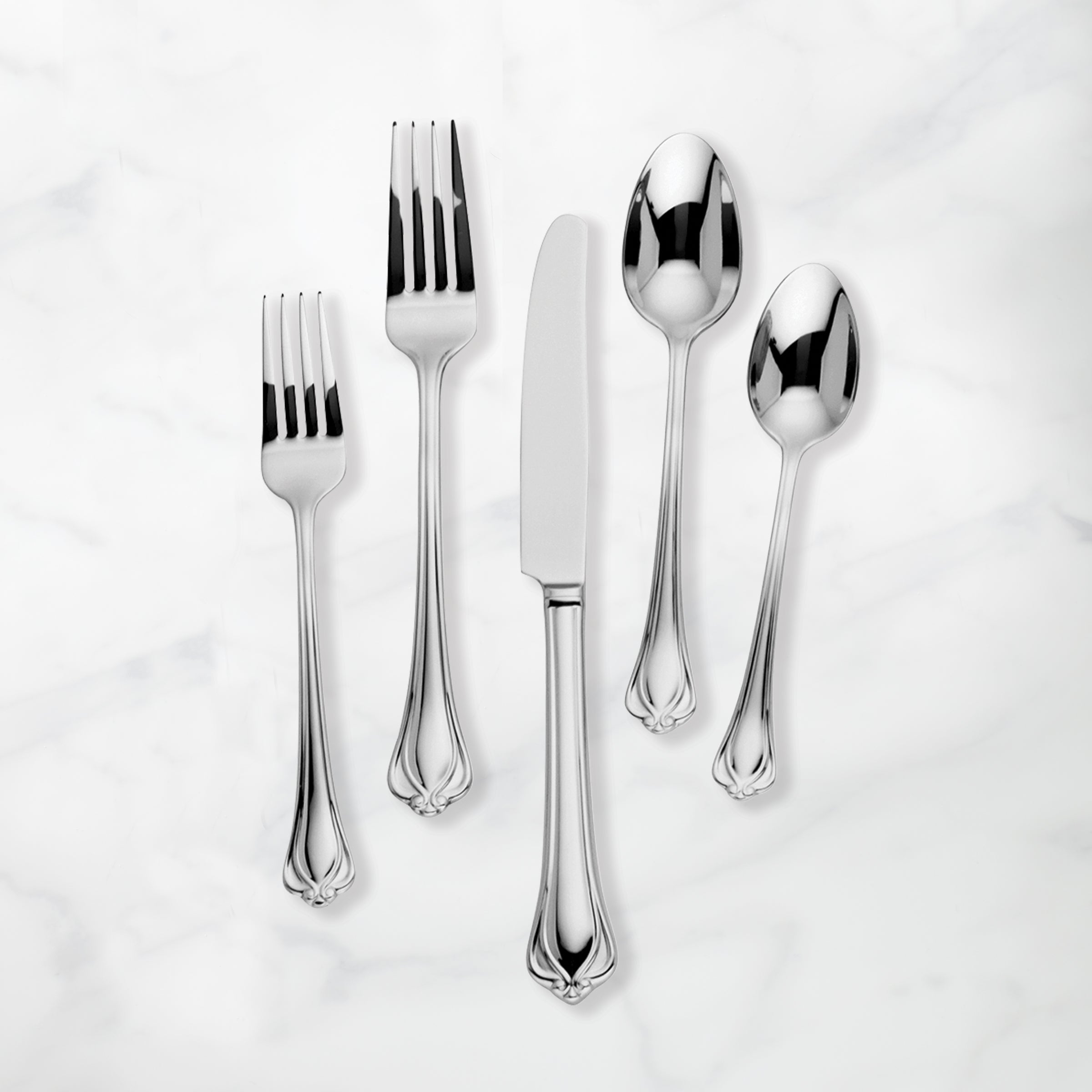 Elegant 89-Piece Stainless Steel Flatware Set | Alcott