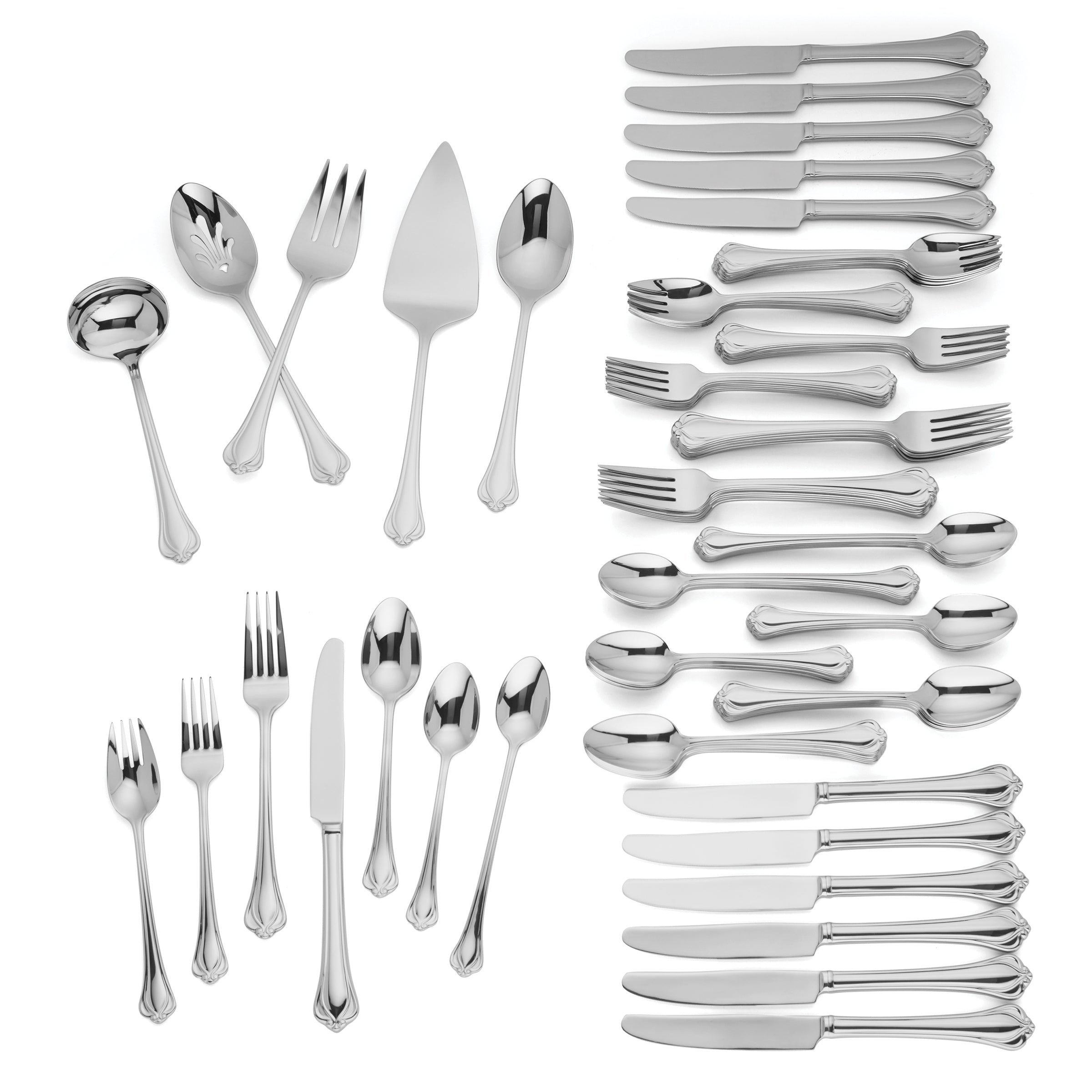 Elegant 89-Piece Stainless Steel Flatware Set | Alcott