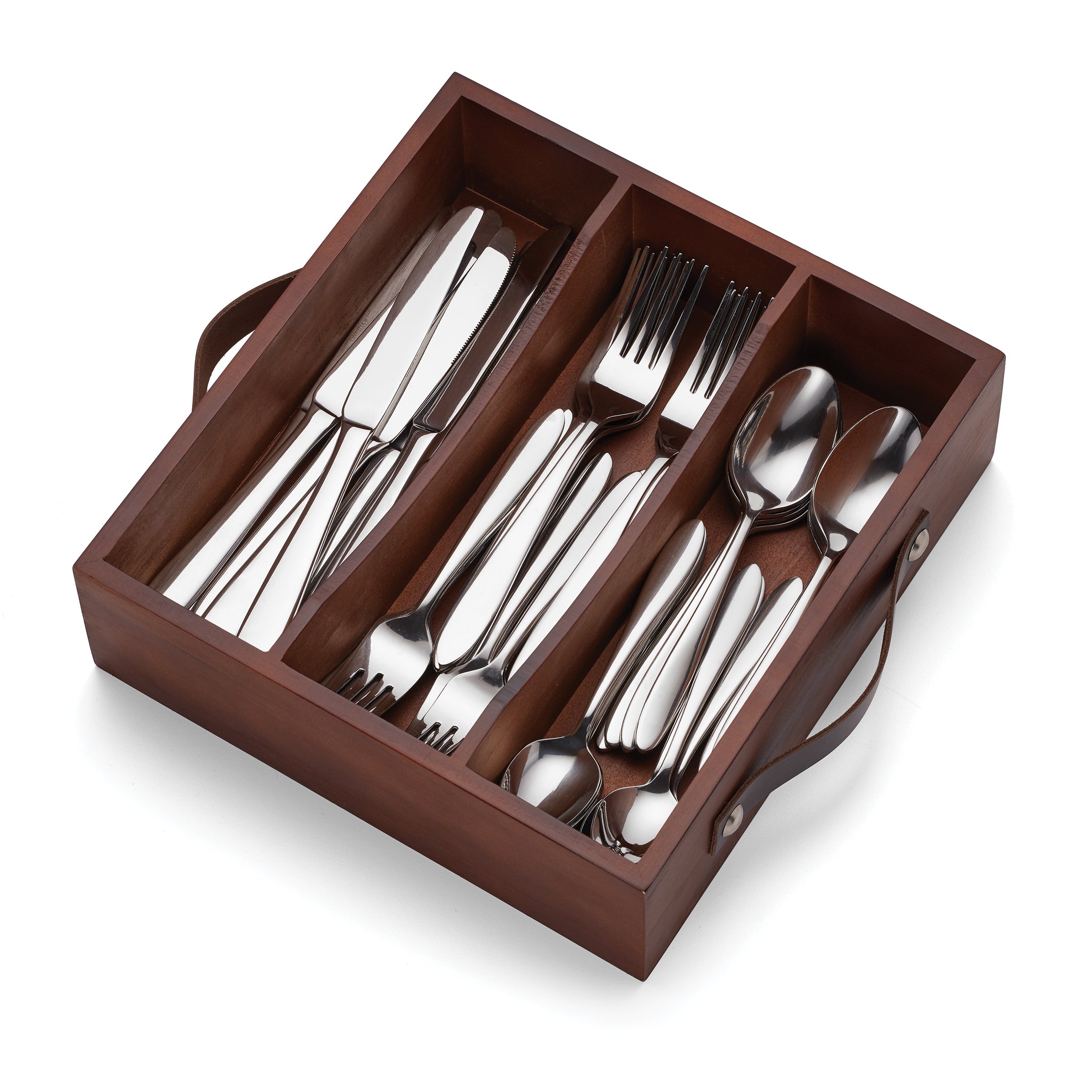 30-Piece Flatware Set with Storage Caddy | Mooncrest
