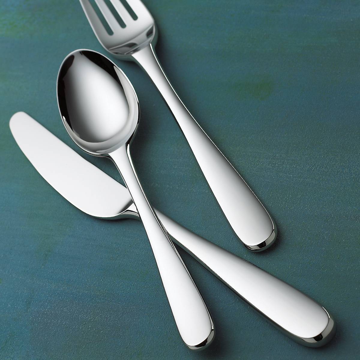 65-Piece Stainless Steel Flatware Set for Dining | Stratton by Lenox