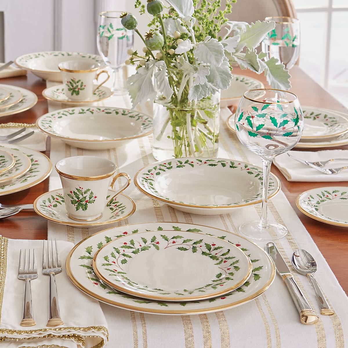 24K Gold-Plated Stainless Steel 5-Piece Flatware Set | Eternal Gold