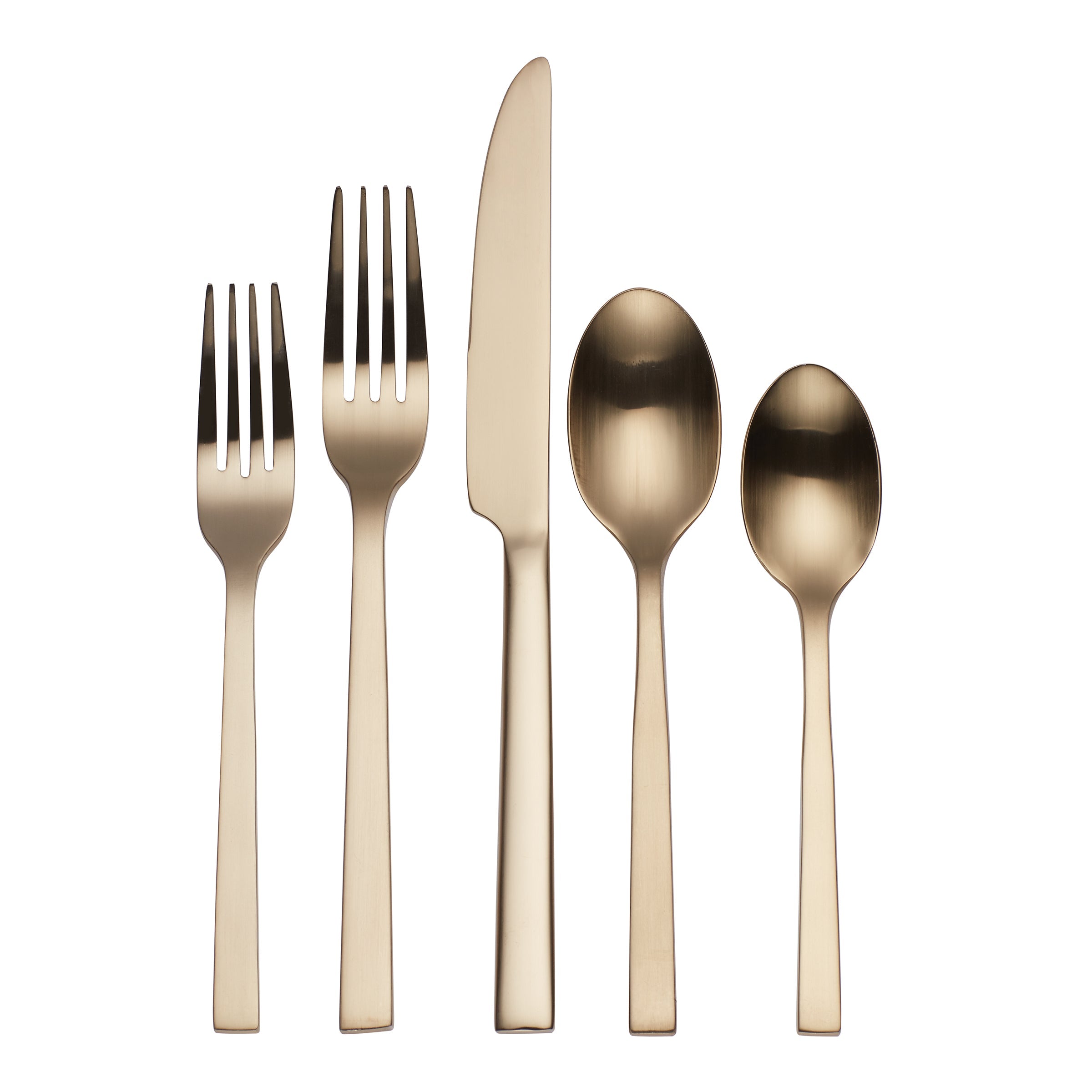 20-Piece Flatware Set with Modern Square Handles | Chef's Table
