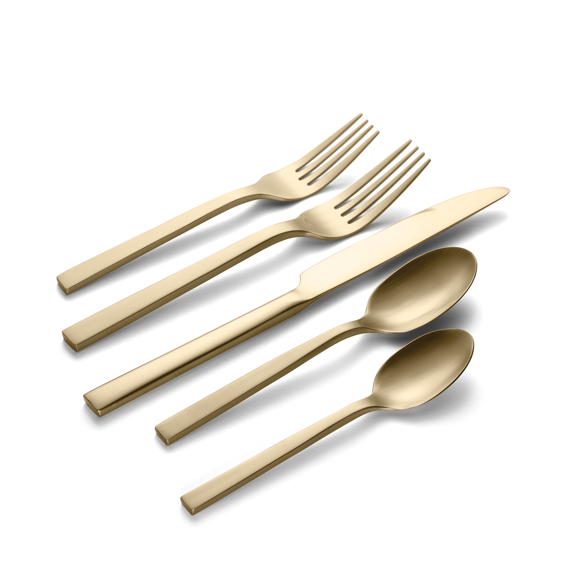 20-Piece Flatware Set with Modern Square Handles | Chef's Table