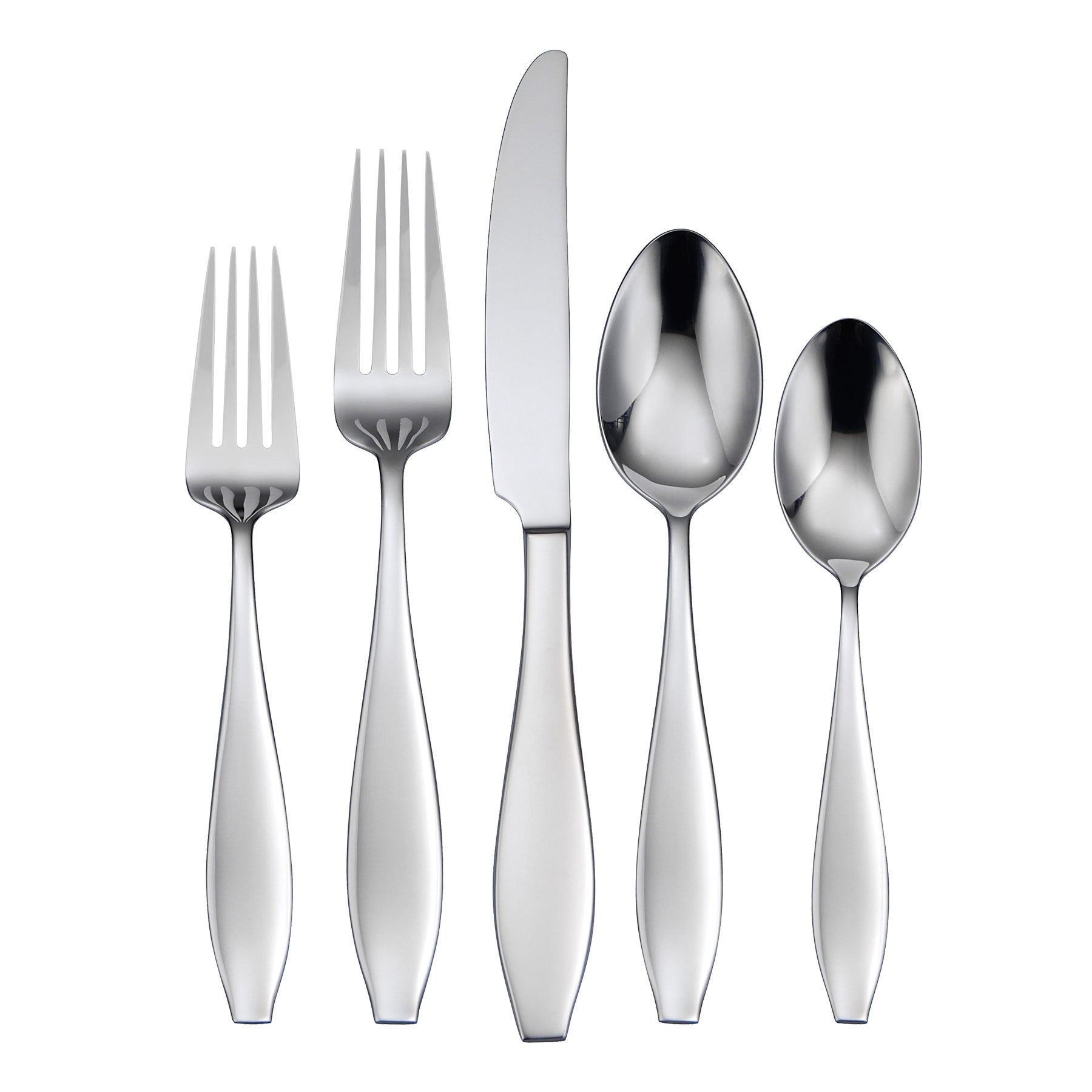 65-Piece Flatware Set with Bold Clipped Ends | Comet