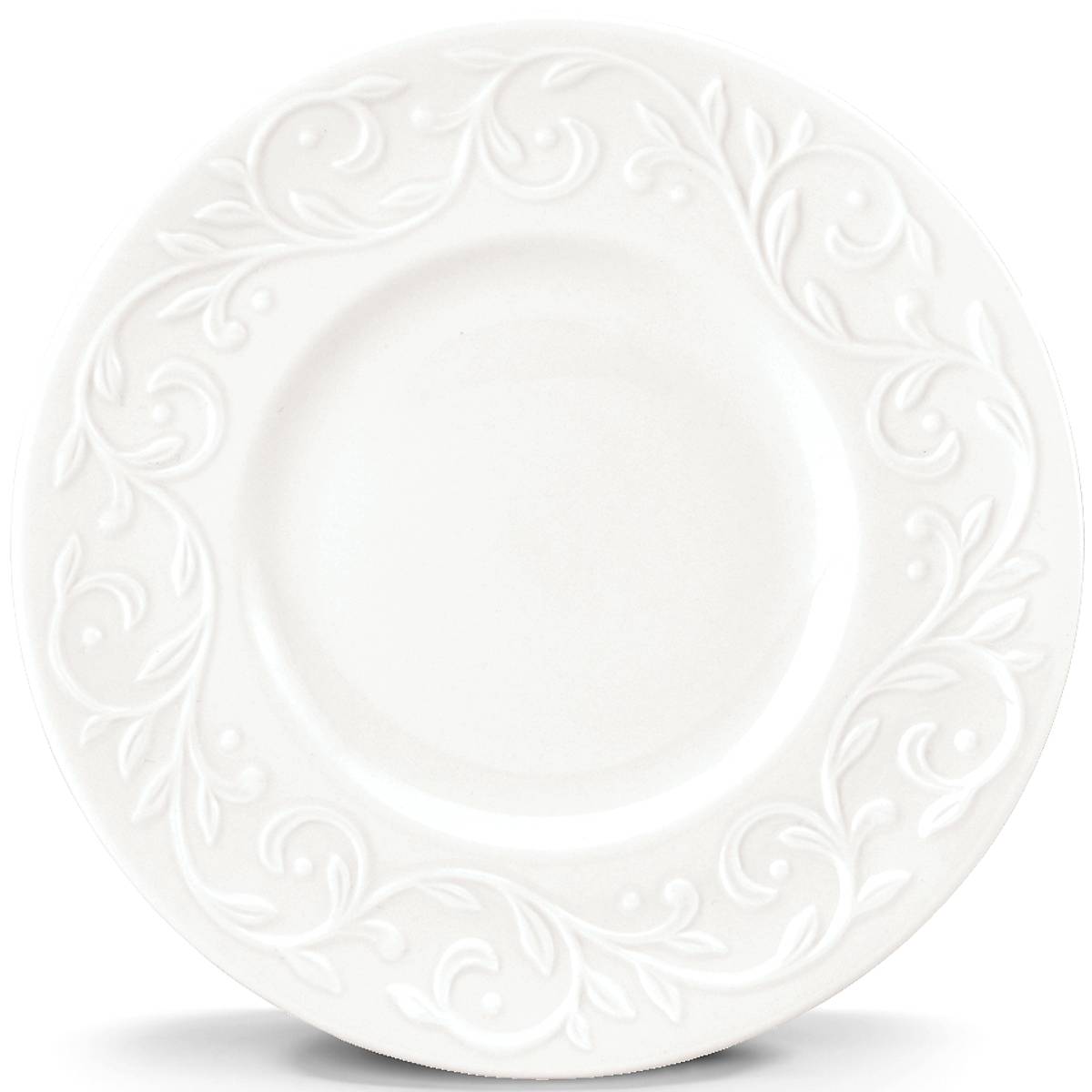 Opal Innocence Carved Dinnerware Set | 4-Piece Dishwasher-Safe Plates