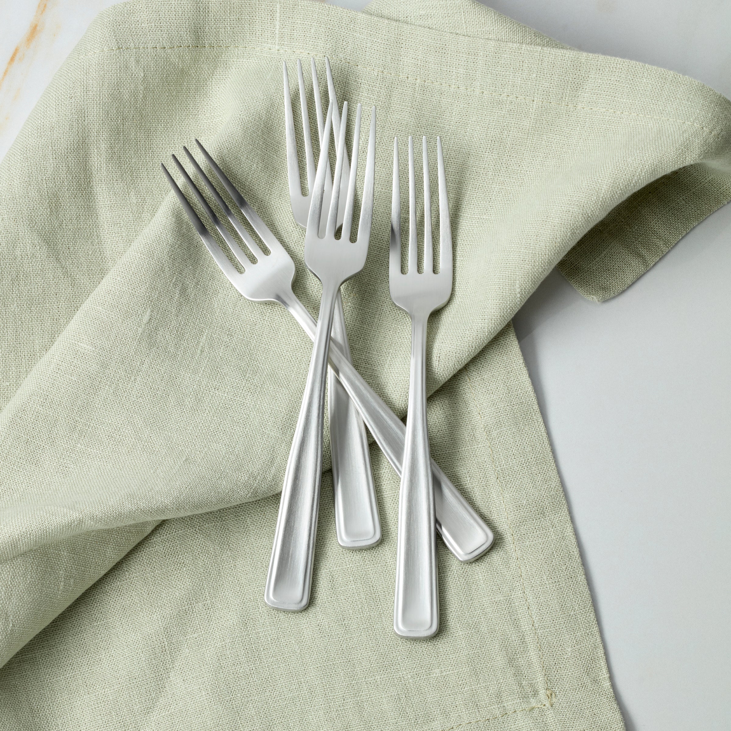 Reid Satin Salad Forks - Set of 4 for Formal Dining | Classic Flatware