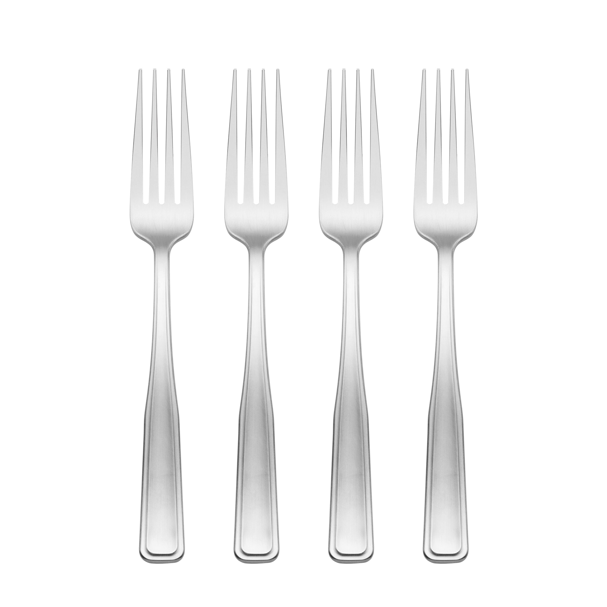 Reid Satin Salad Forks - Set of 4 for Formal Dining | Classic Flatware