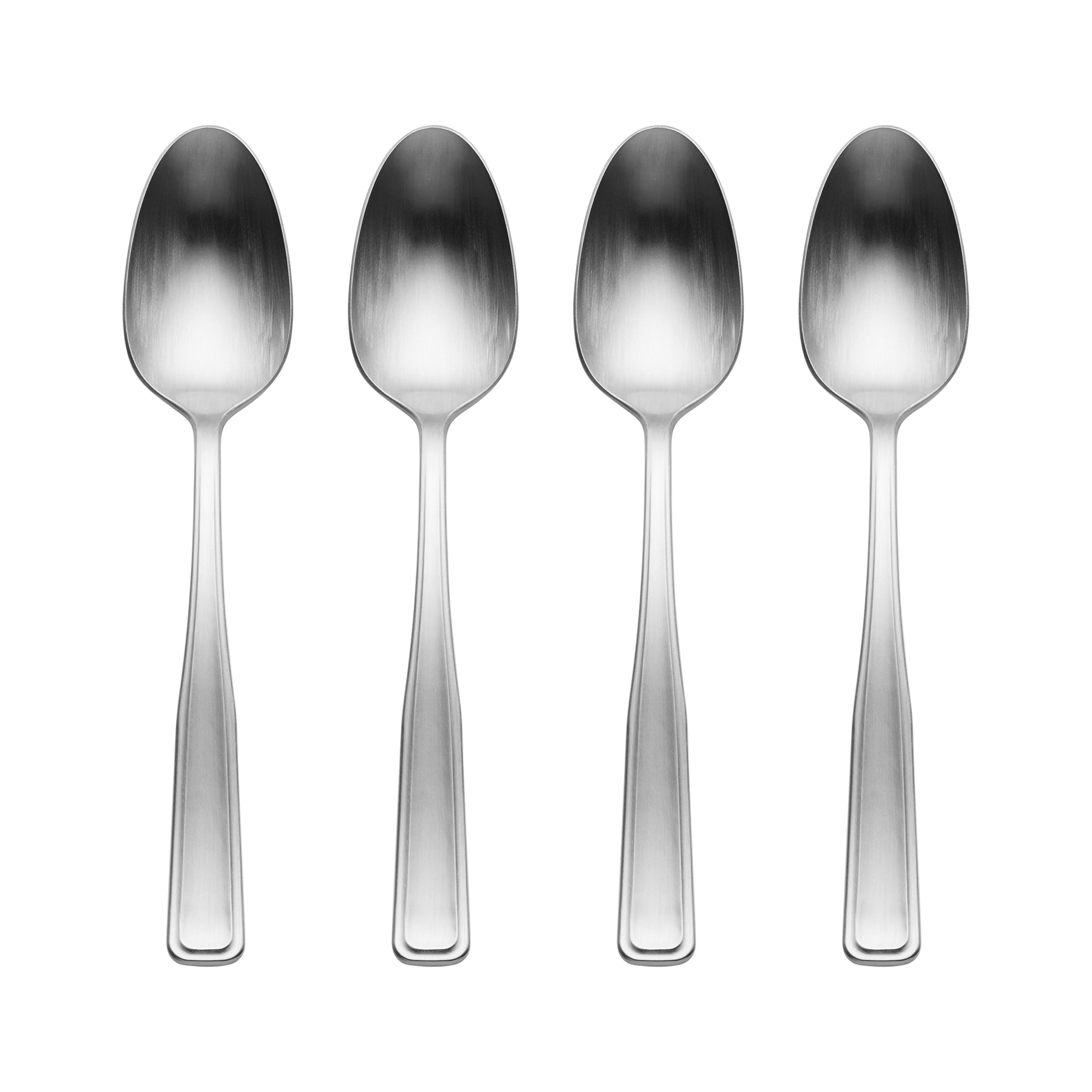 Reid Satin Dinner Spoons - Set of 4 | Classic Flatware for Everyday Use
