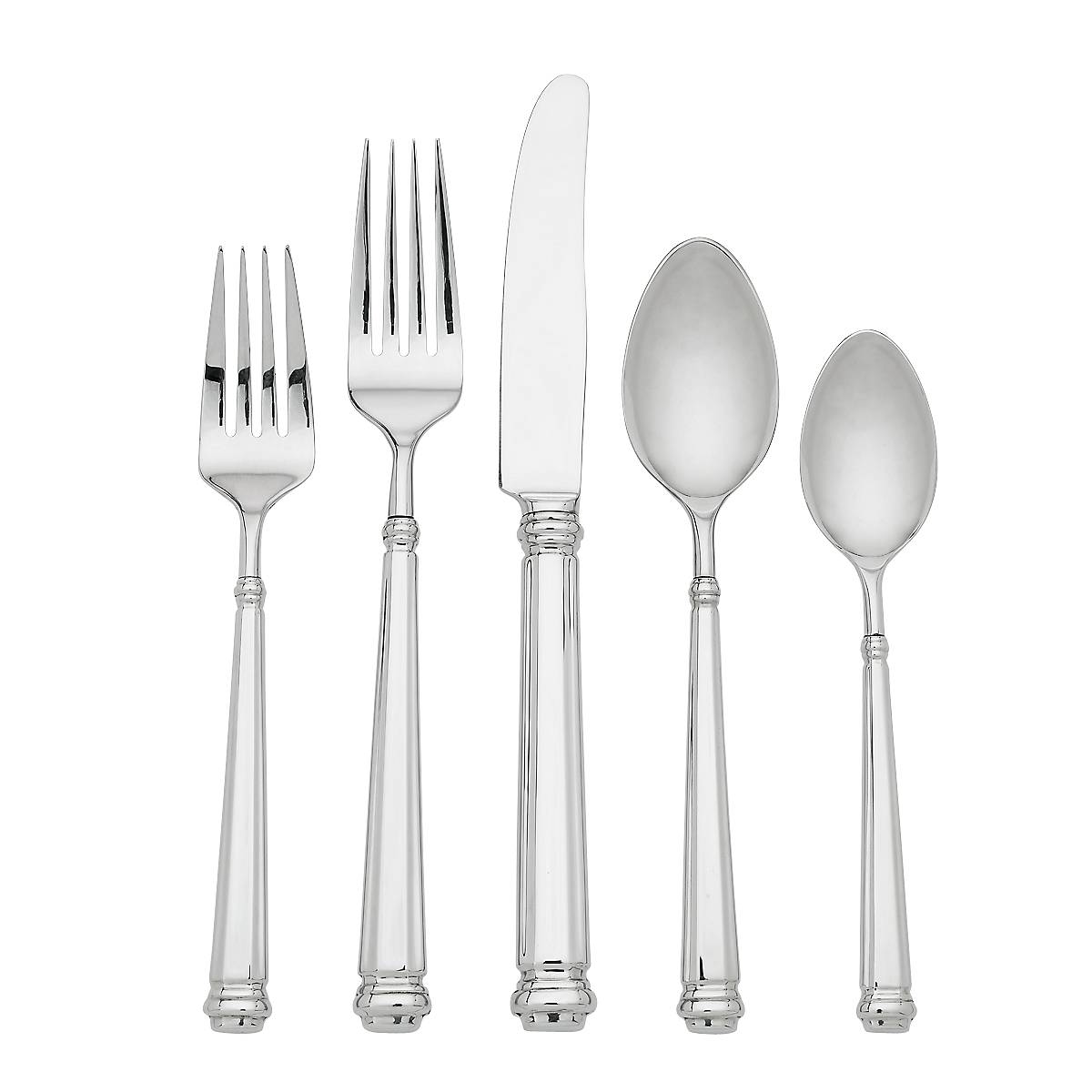 5-Piece Stainless Steel Flatware Set | Kate Spade Abington Square