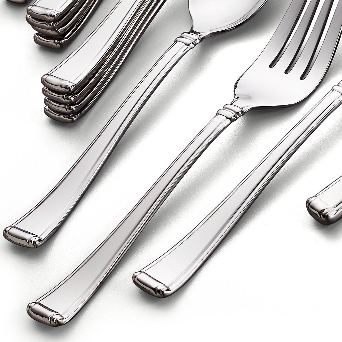 45-Piece Stainless Steel Flatware Set for Formal & Casual Dining | Column