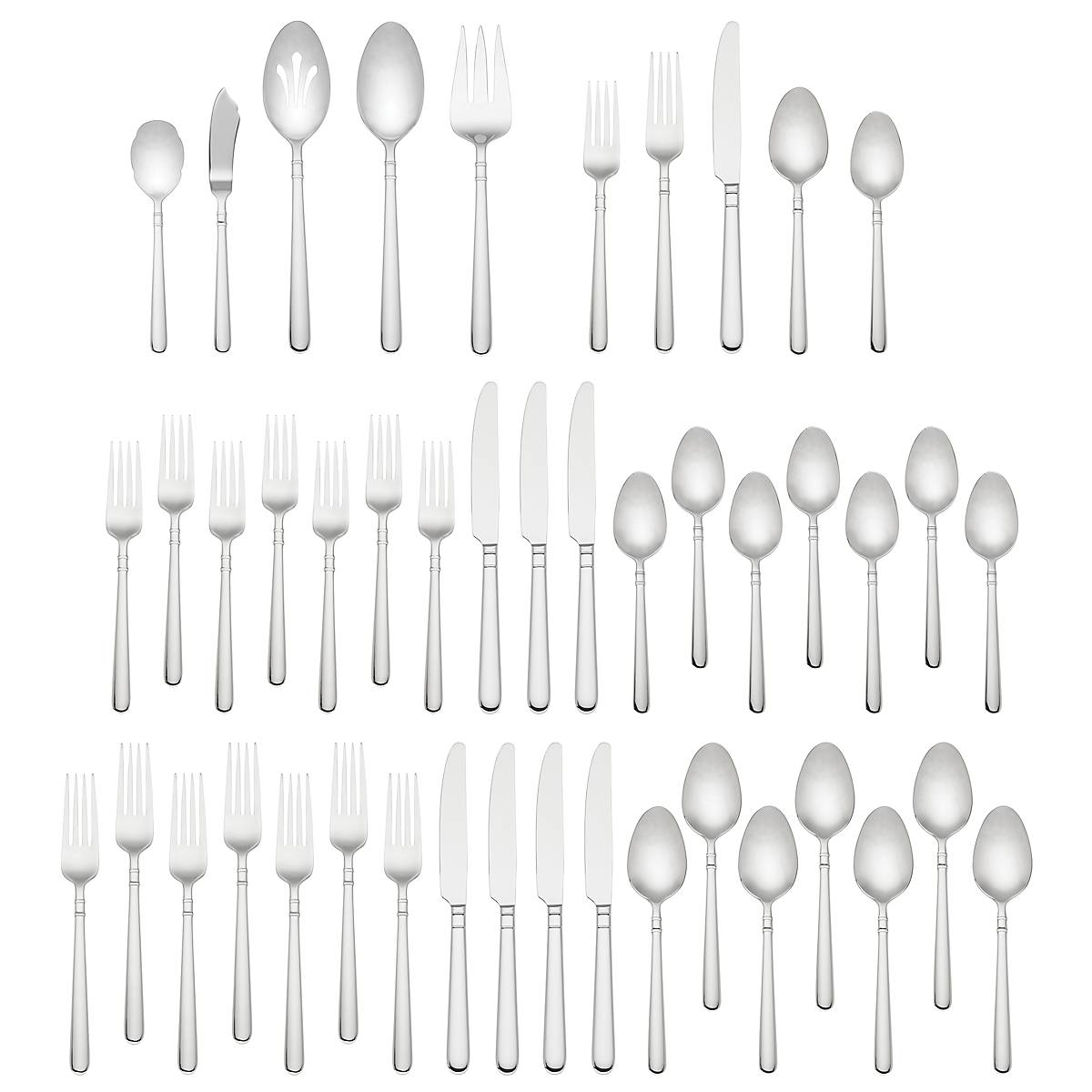 45-Piece Stainless Steel Flatware Set for Everyday & Formal Dining | Carlton Street