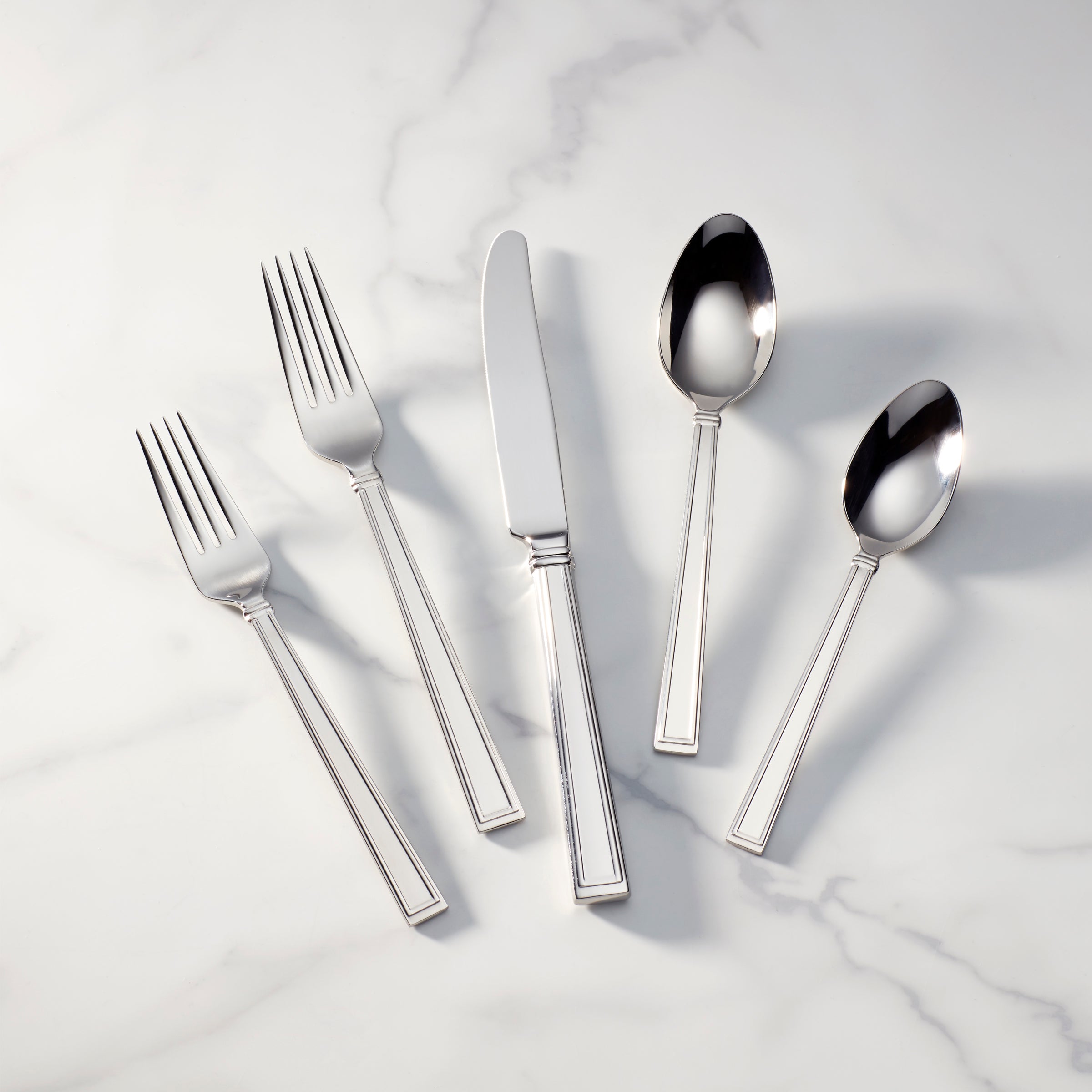 65-Piece Stainless Steel Flatware Set for 12 | Bratton