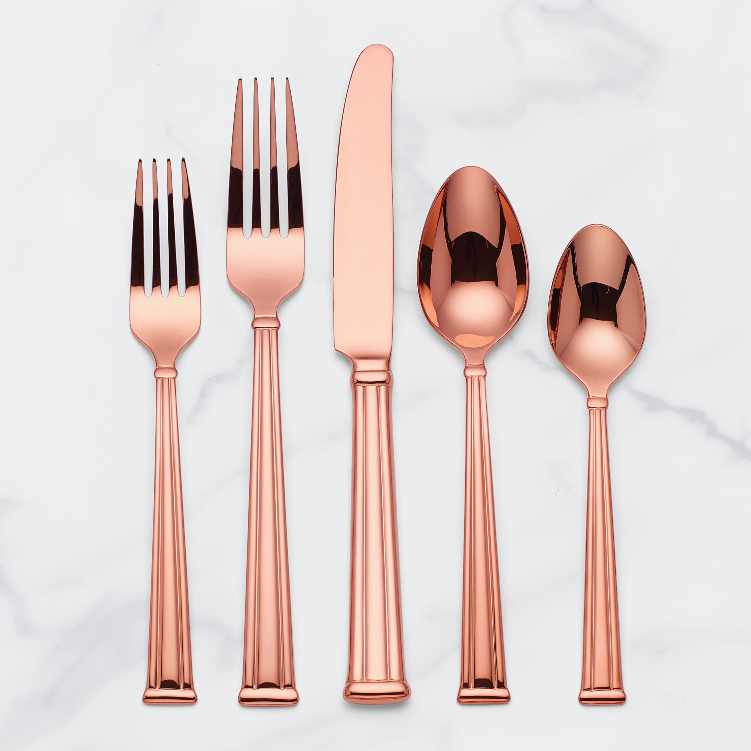 18/10 Stainless Steel Flatware Set 20-Piece | Cantwell Cognac