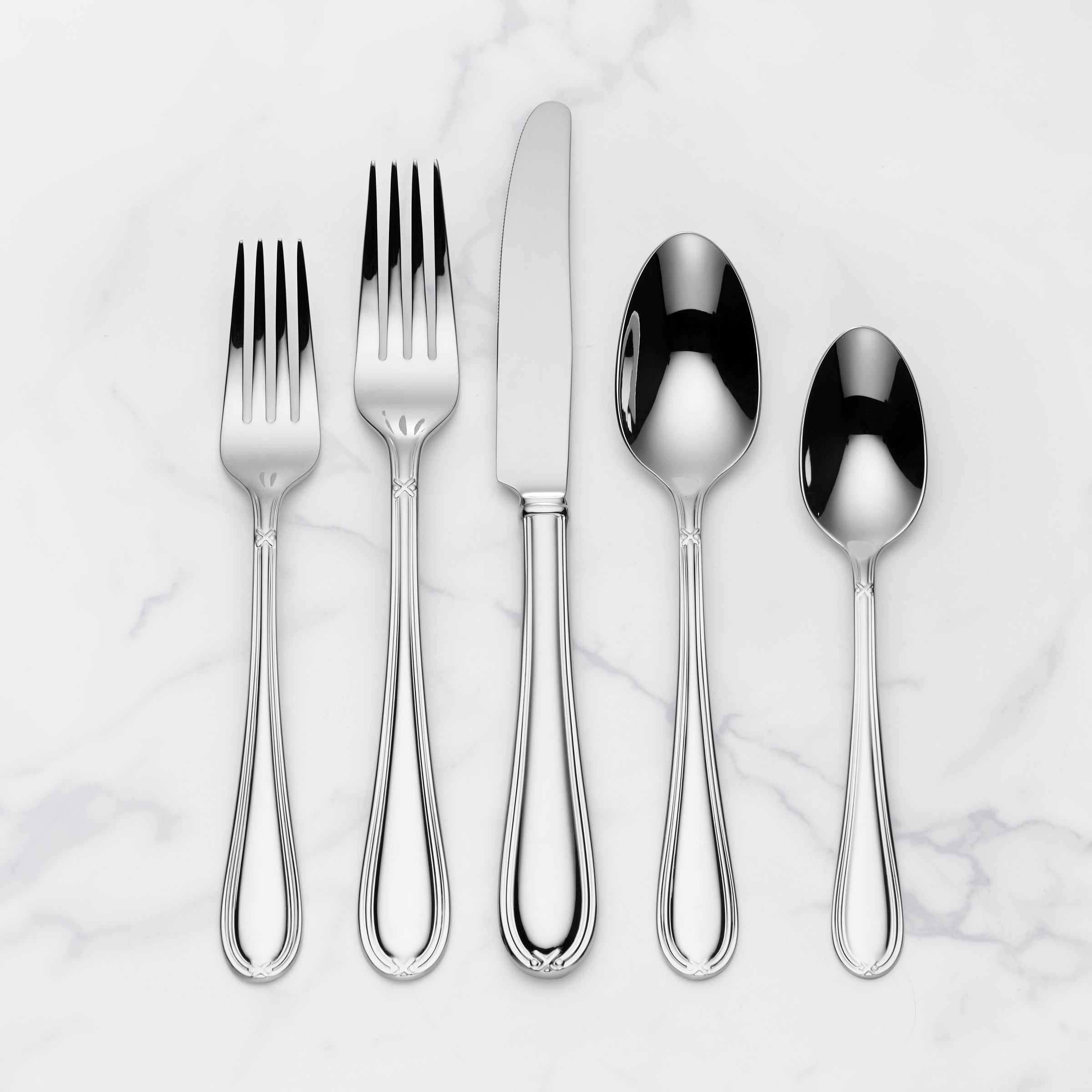 80-Piece Stainless Steel Flatware Set for 12 | Ashbridge
